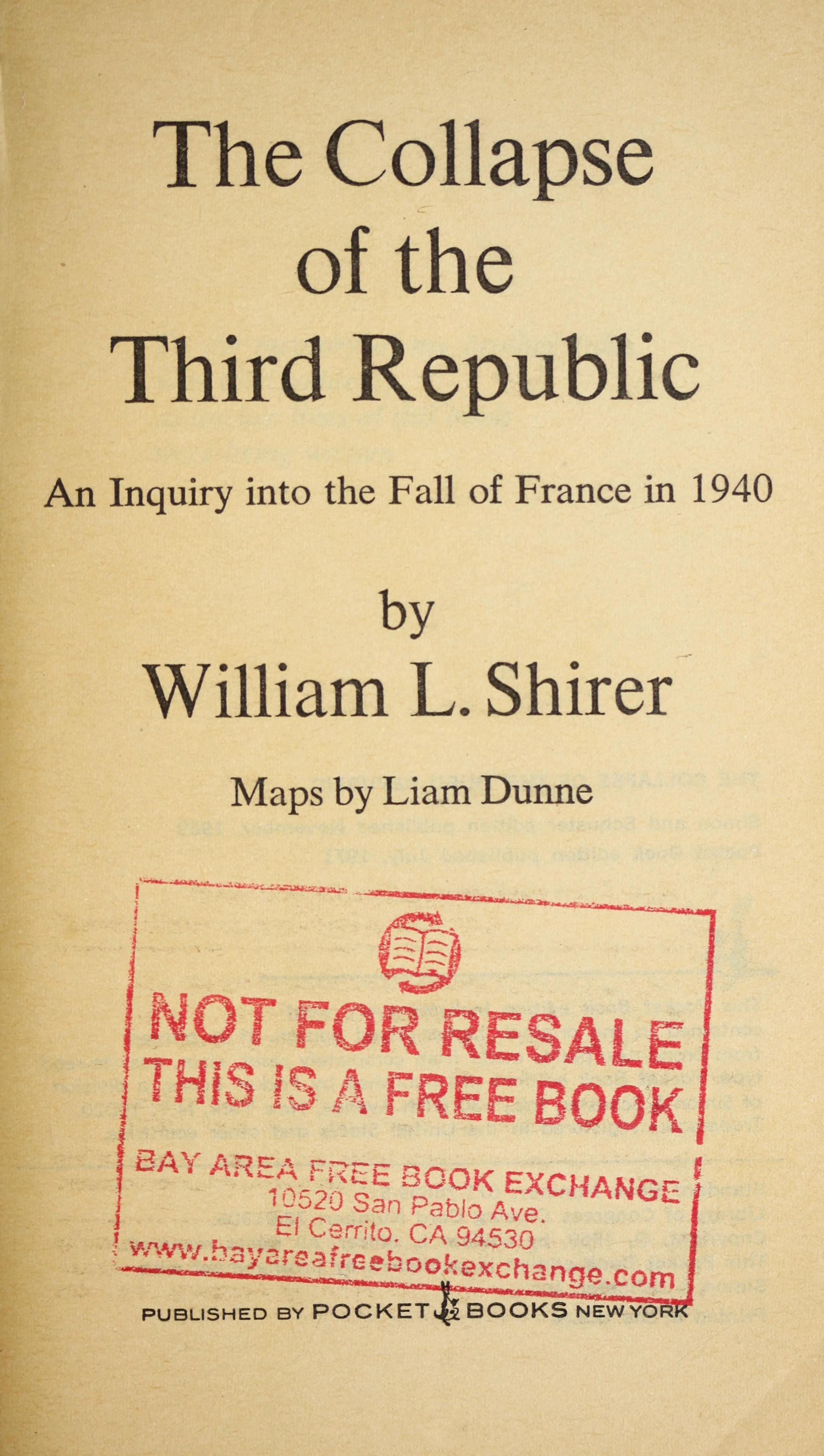 The Collapse of the Third Republic