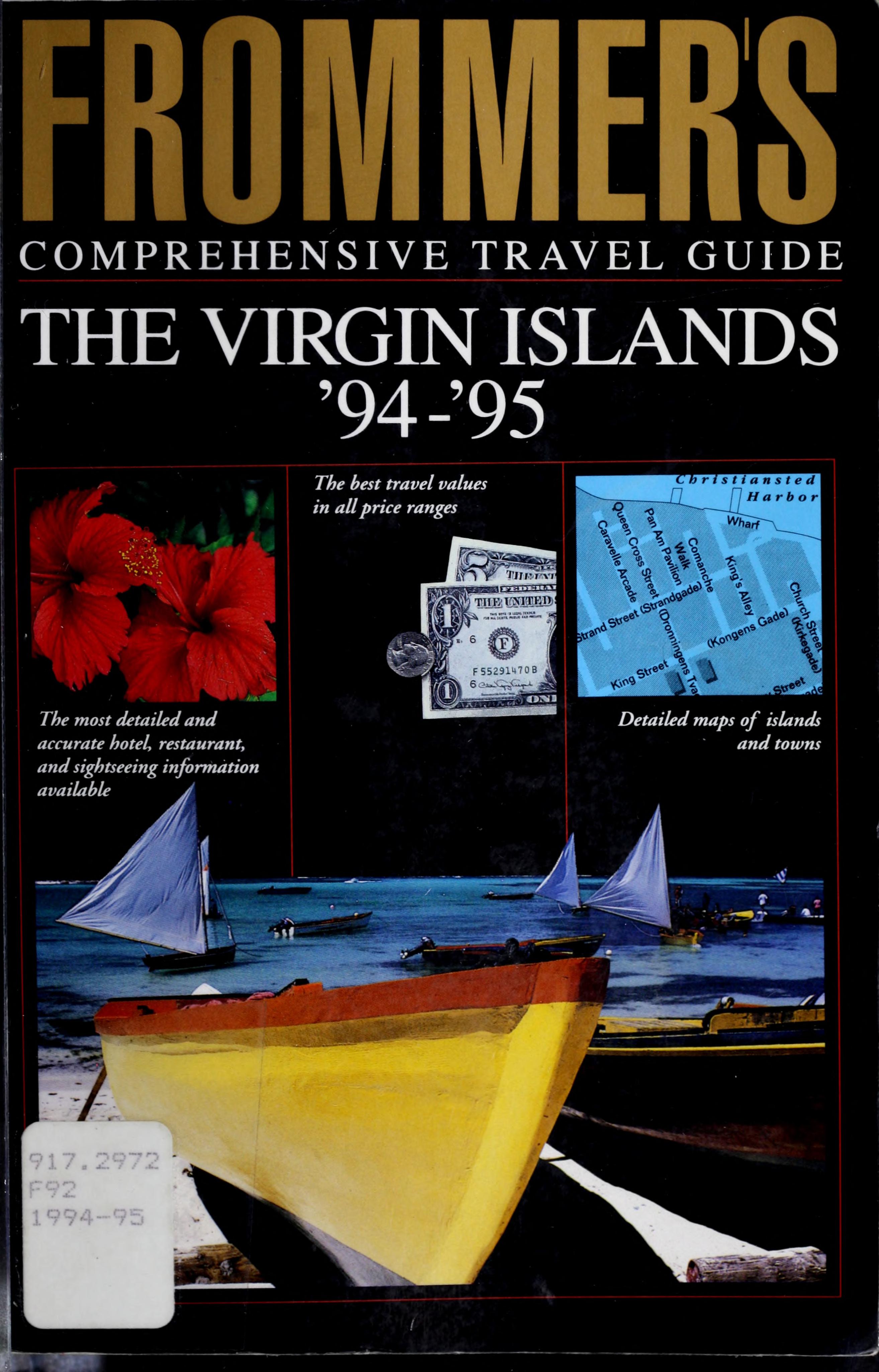 Frommer'S Comprehensive Travel Guide: The Virgin Islands '94-'95