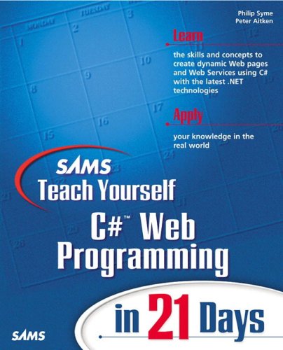 Sams Teach Yourself C# Web Programming In 21 Days