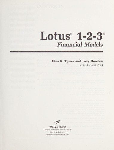 Lotus 1-2-3: Financial Models