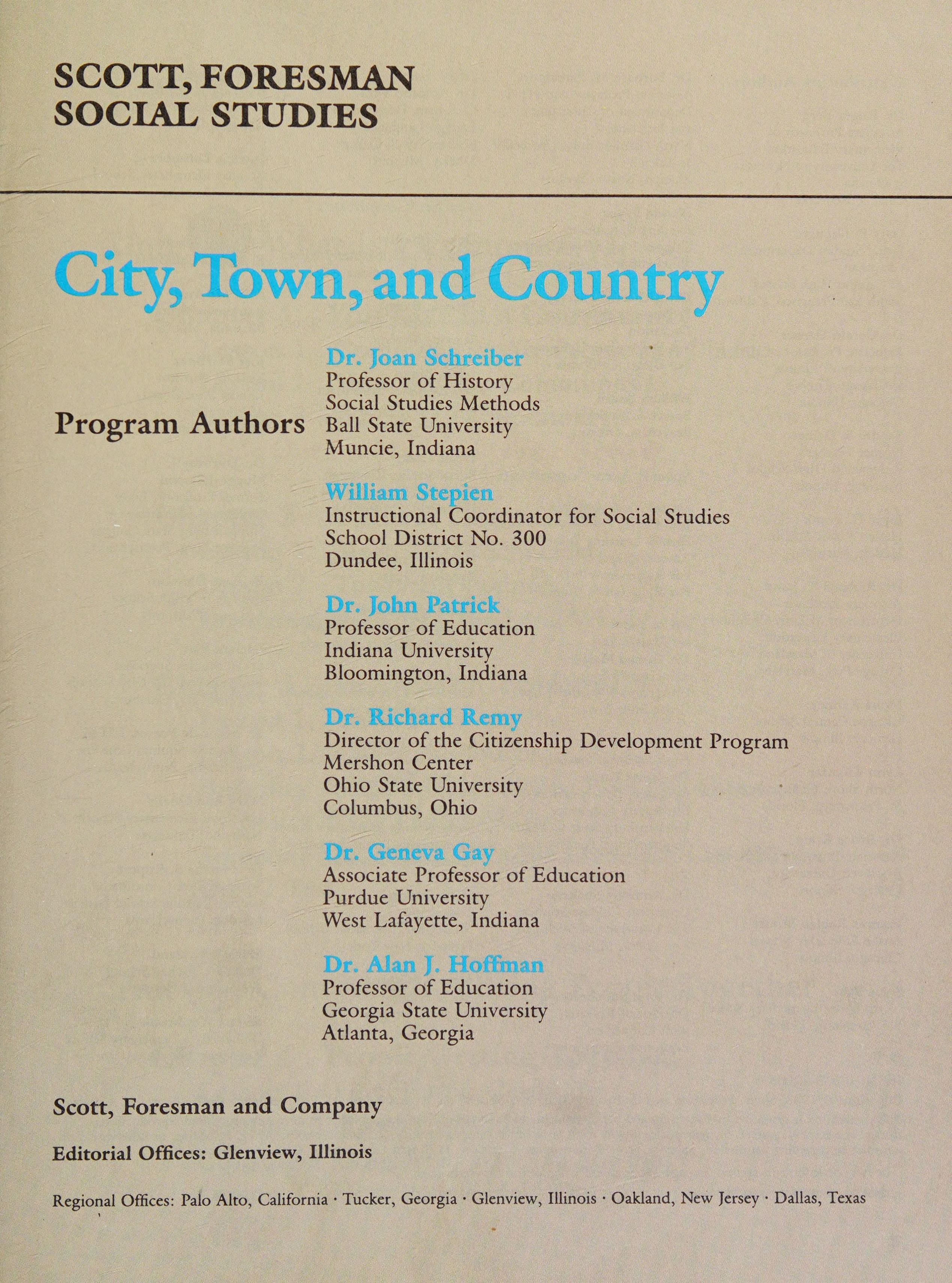 City, Town, and Country