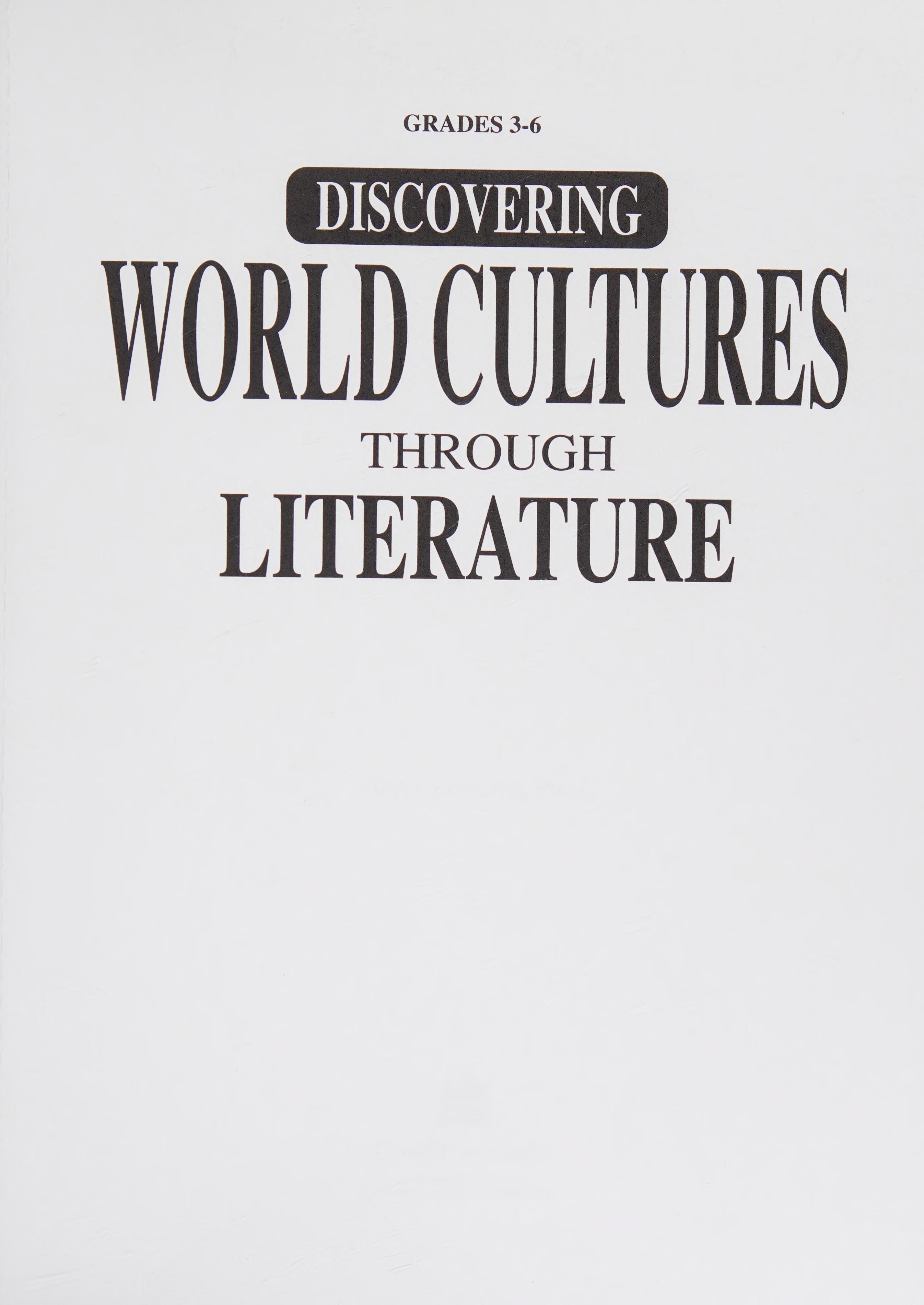 Discovering World Cultures Through Literature