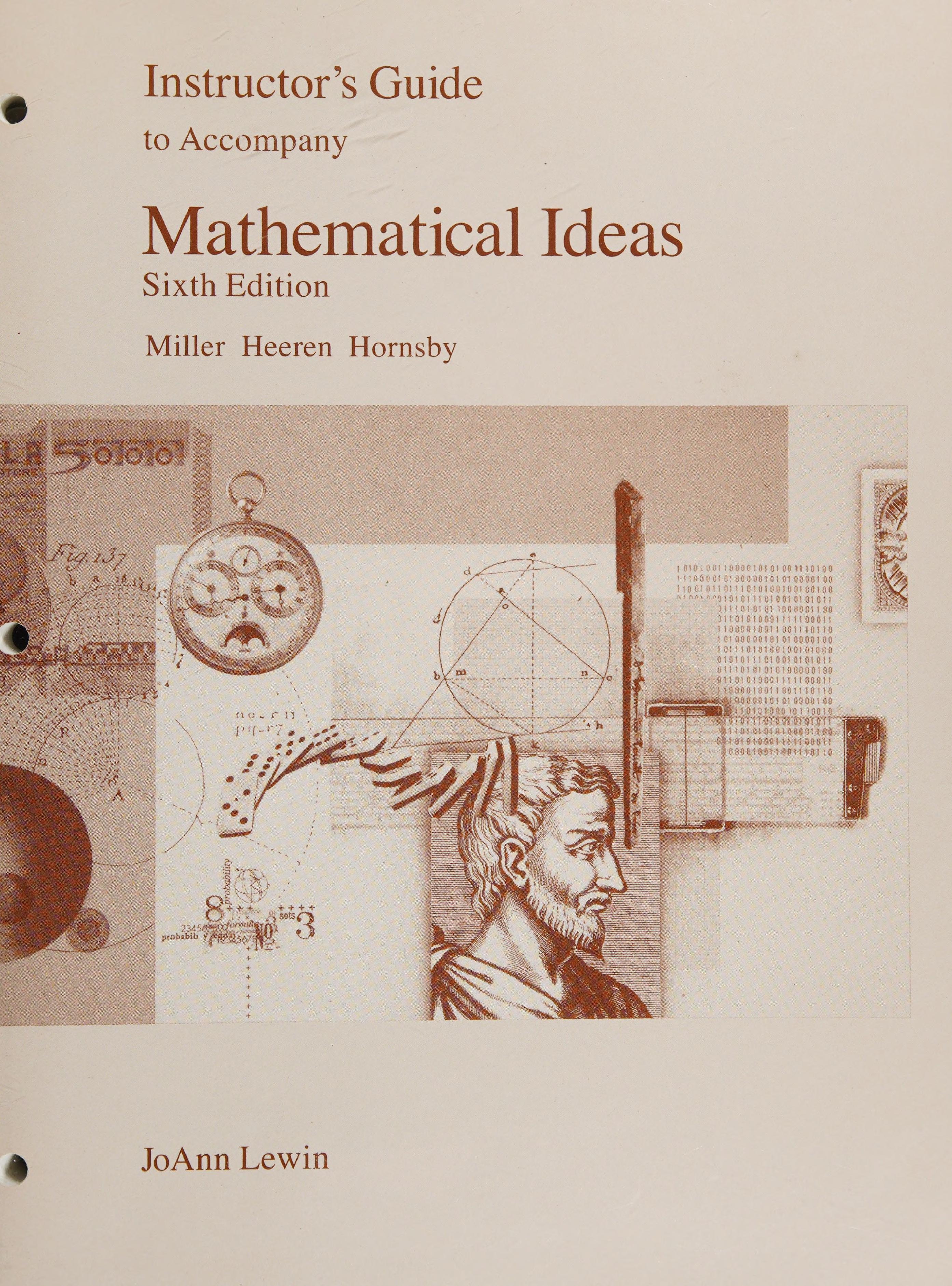 Instructor's Test Manual T/a Mathematical Ideas 6/E
