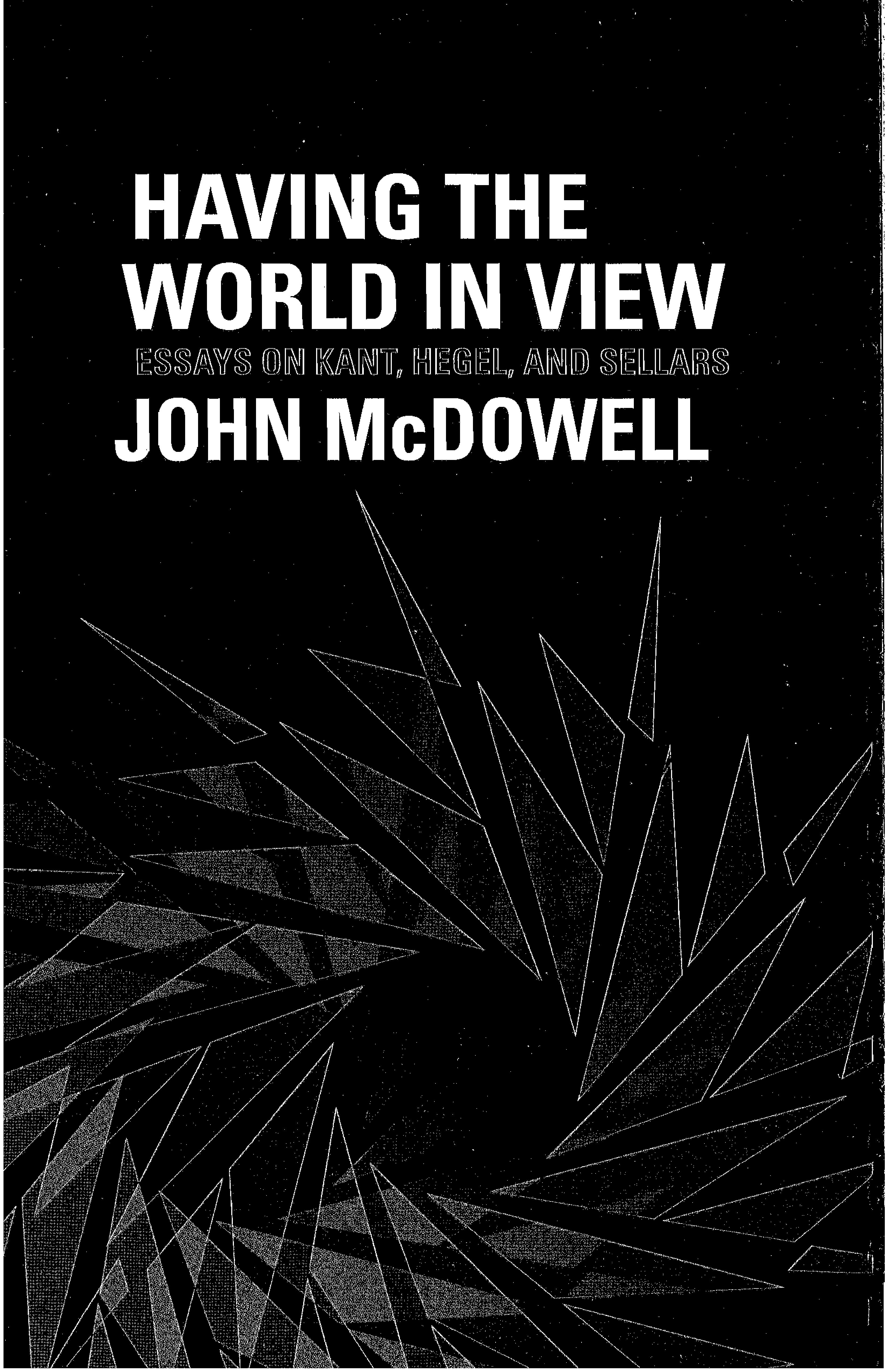 Having the world in view