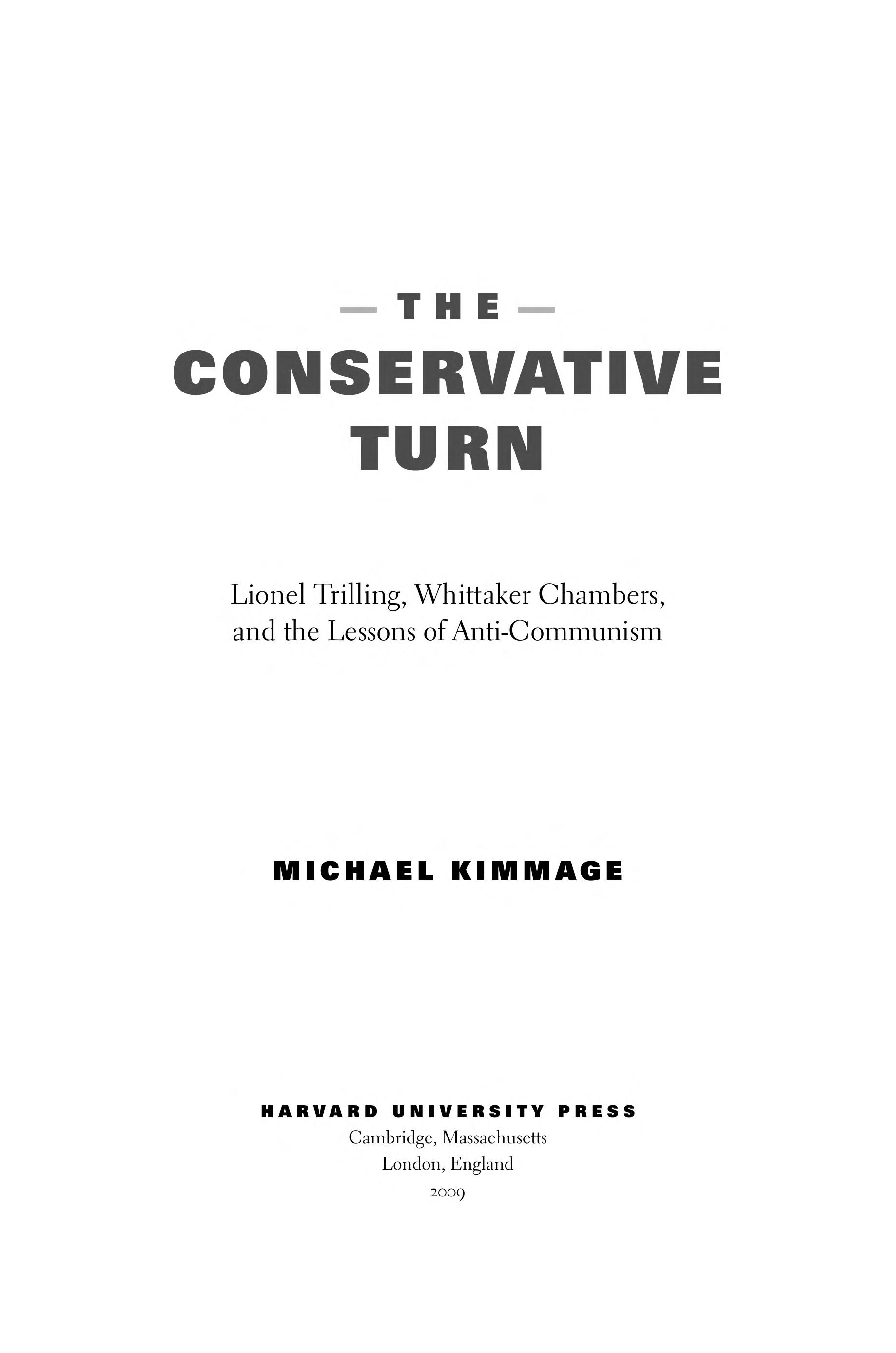 Conservative Turn