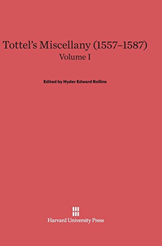 Tottel's Miscellany , Volume I
