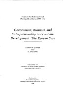 Government, Business, and Entrepreneurship in Economic Development