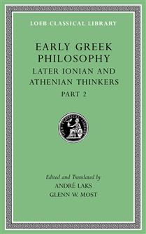 Early Greek Philosophy Volume VII