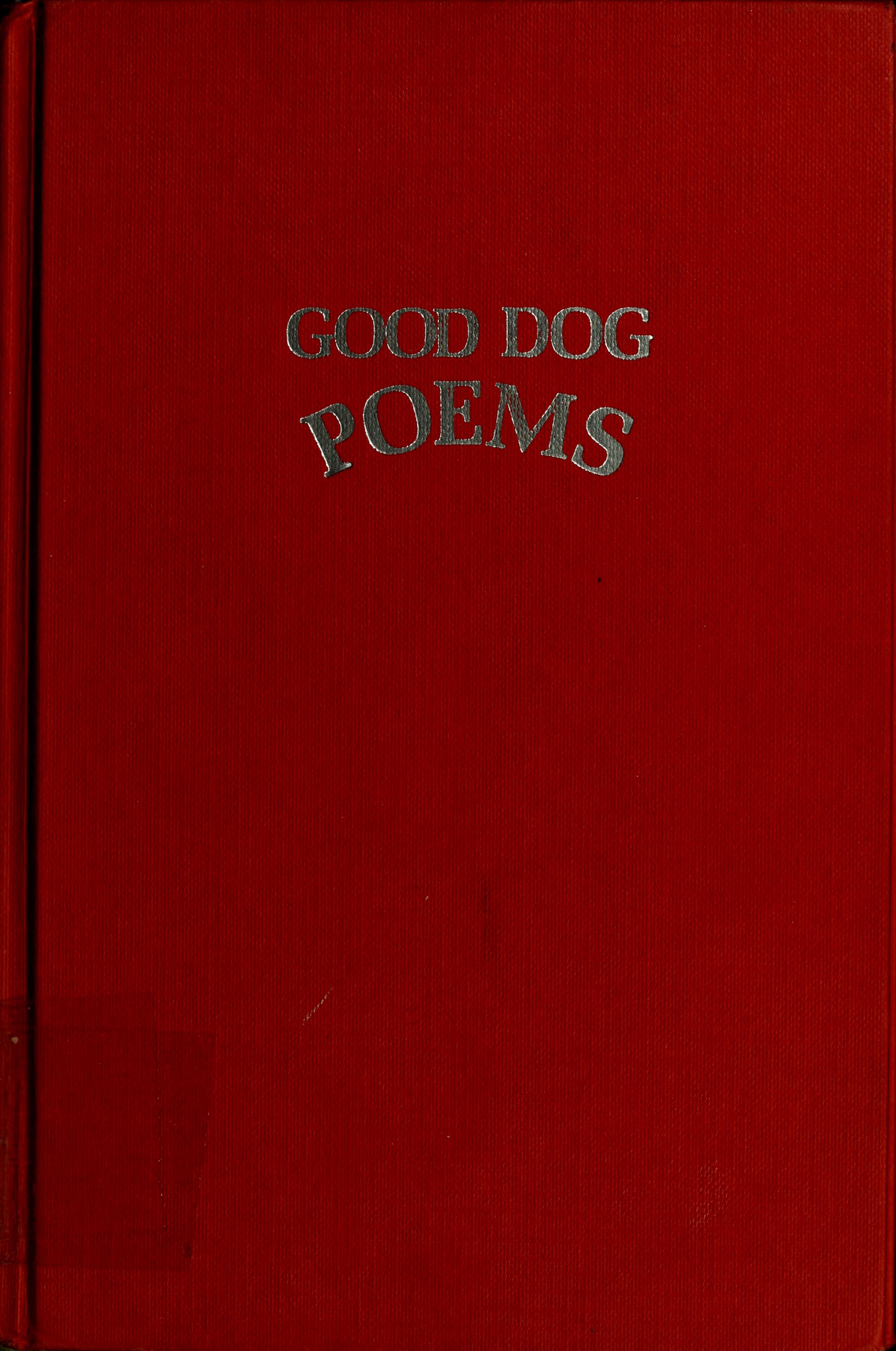 Good Dog Poems