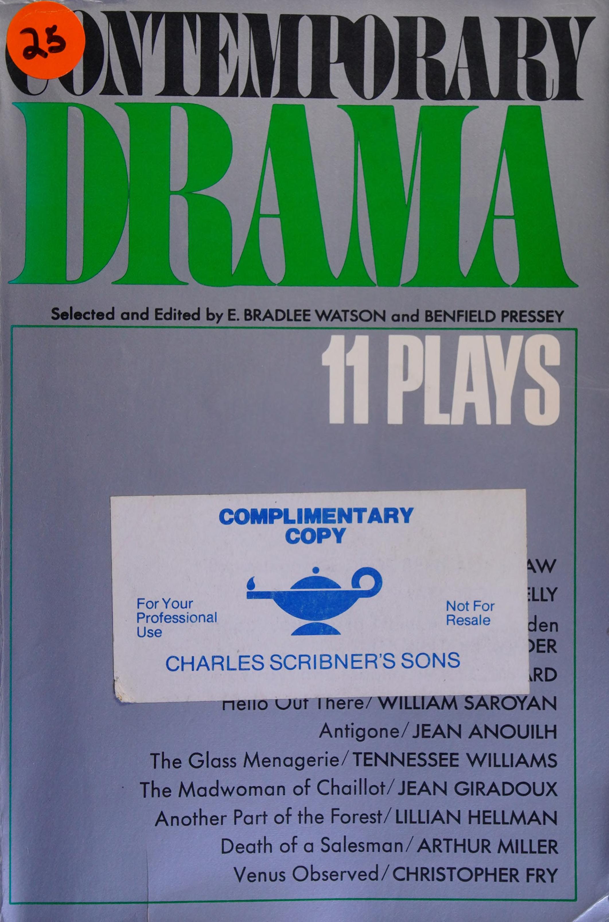 Contemporary Drama