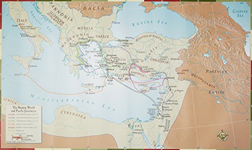 New Abingdon Map the Roman World and Paul's Journeys