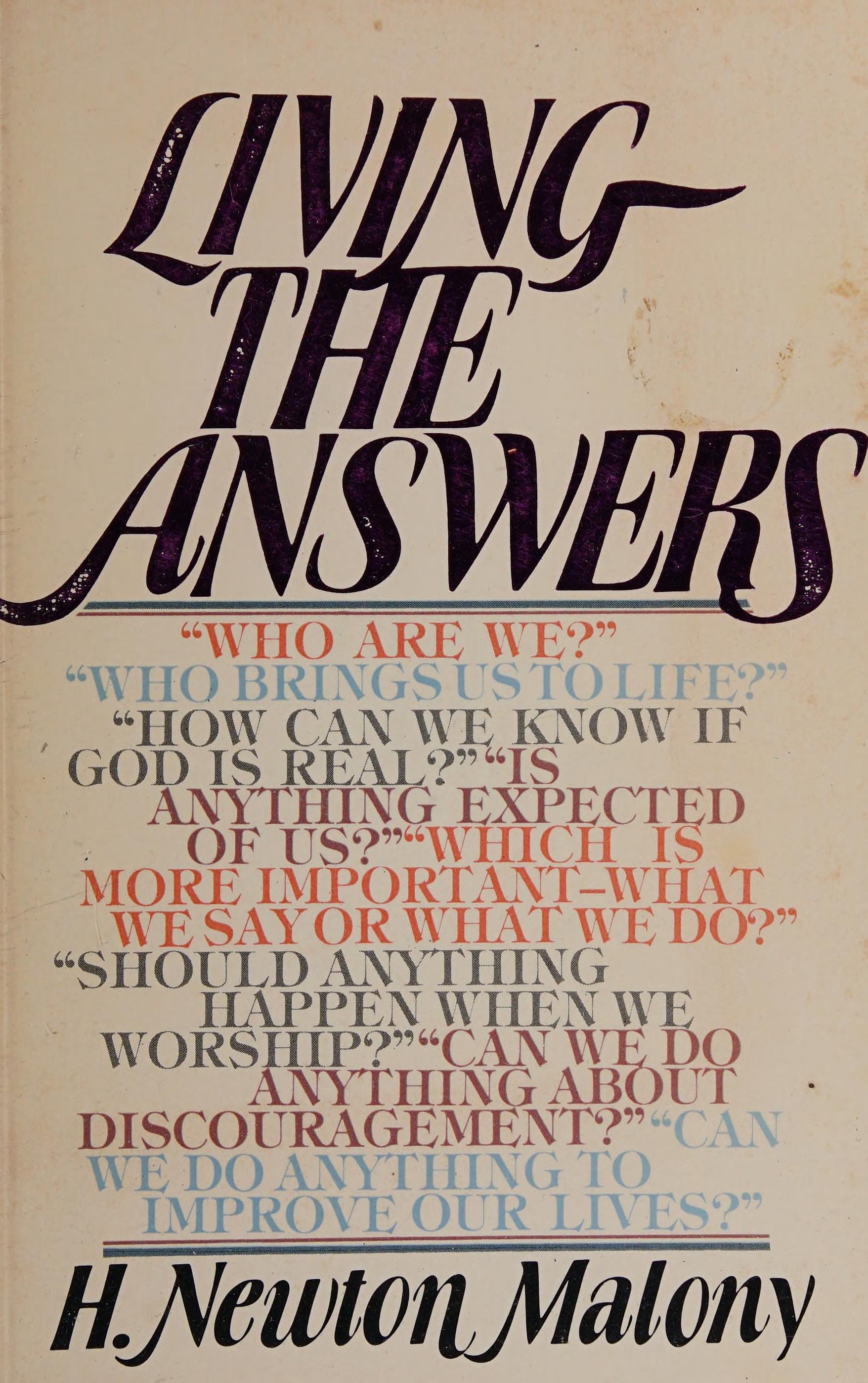 Living the answers