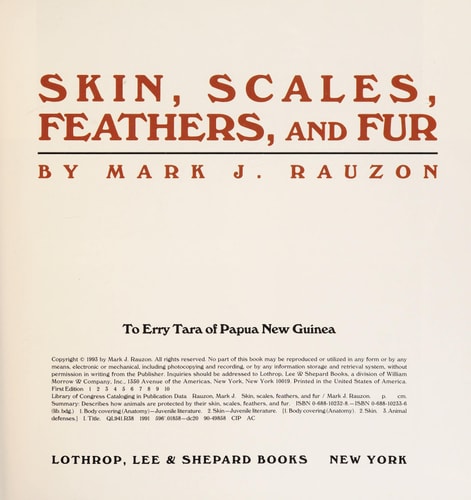 Skin, Scales, Feathers, and Fur