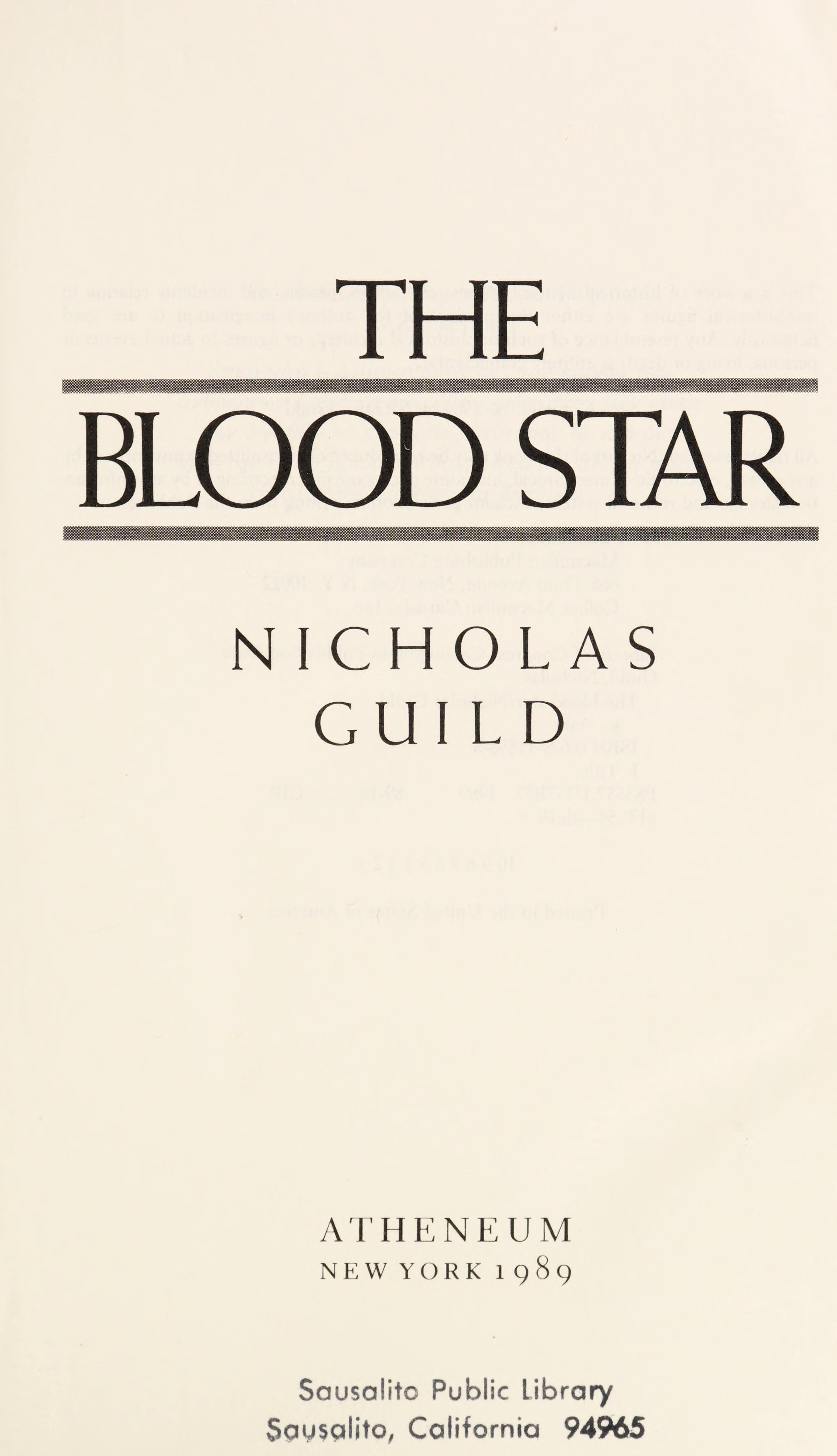 The Blood Star