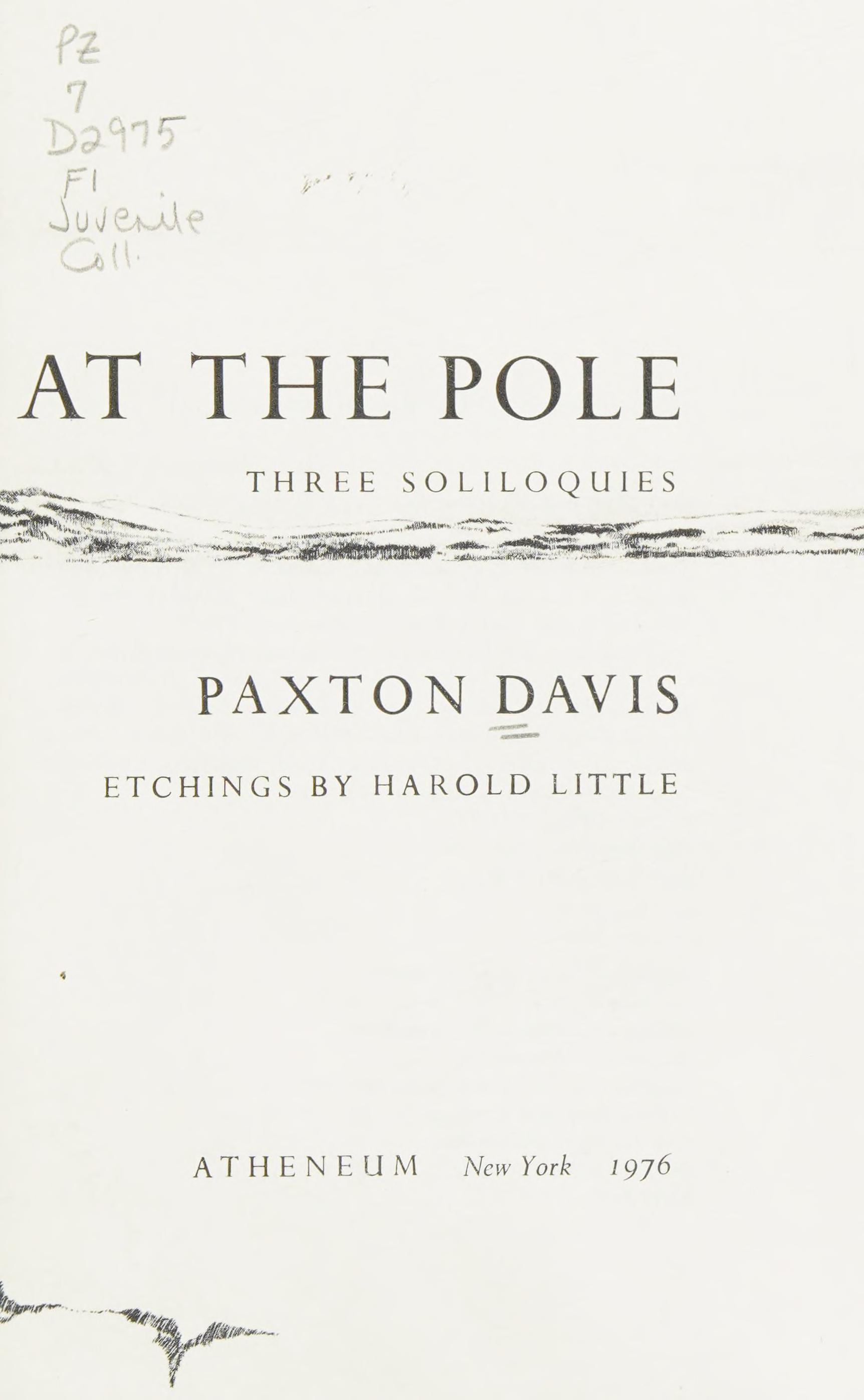 A Flag At The Pole: Three Soliloquies