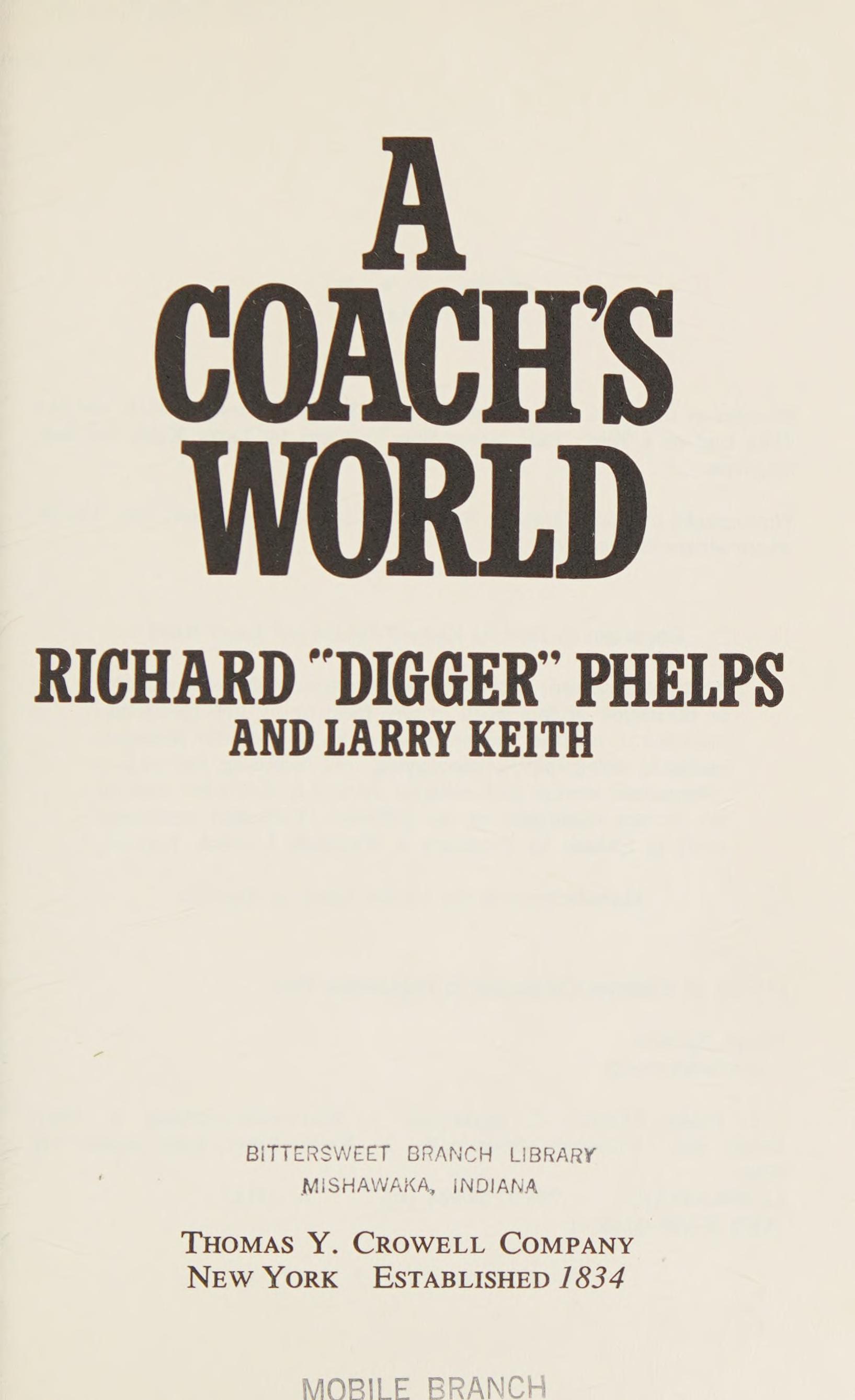 A Coach'S World