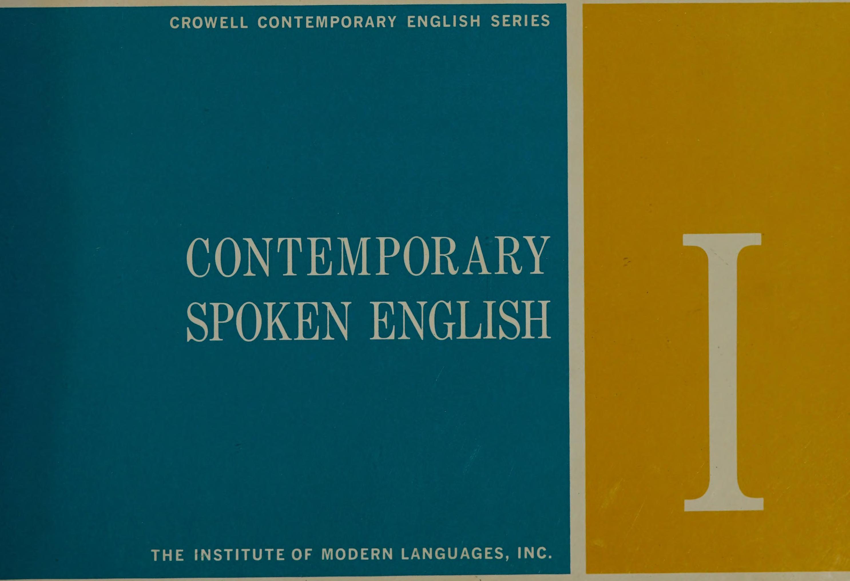 Contemporary spoken English