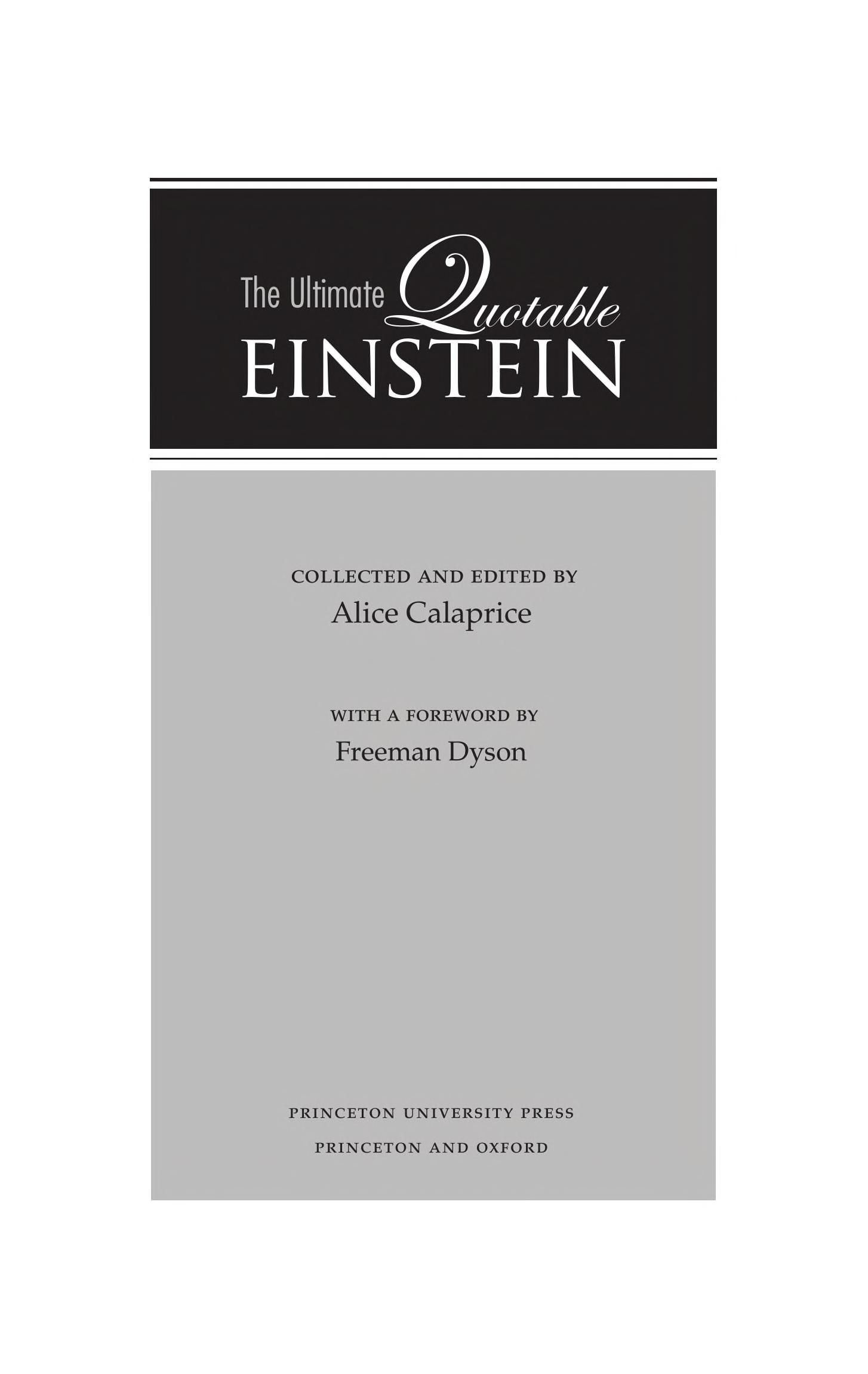 The Ultimate Quotable Einstein