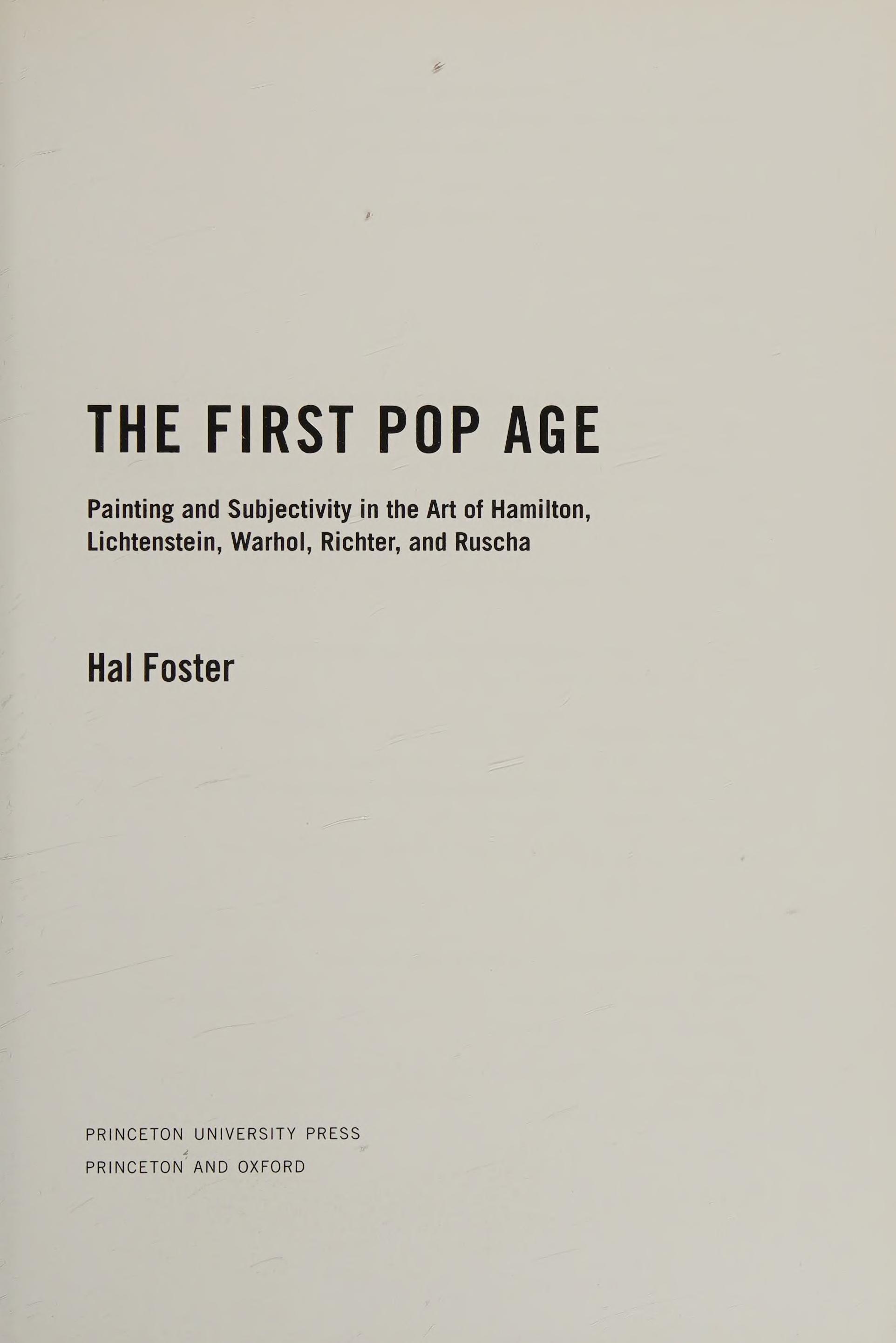 The First Pop Age