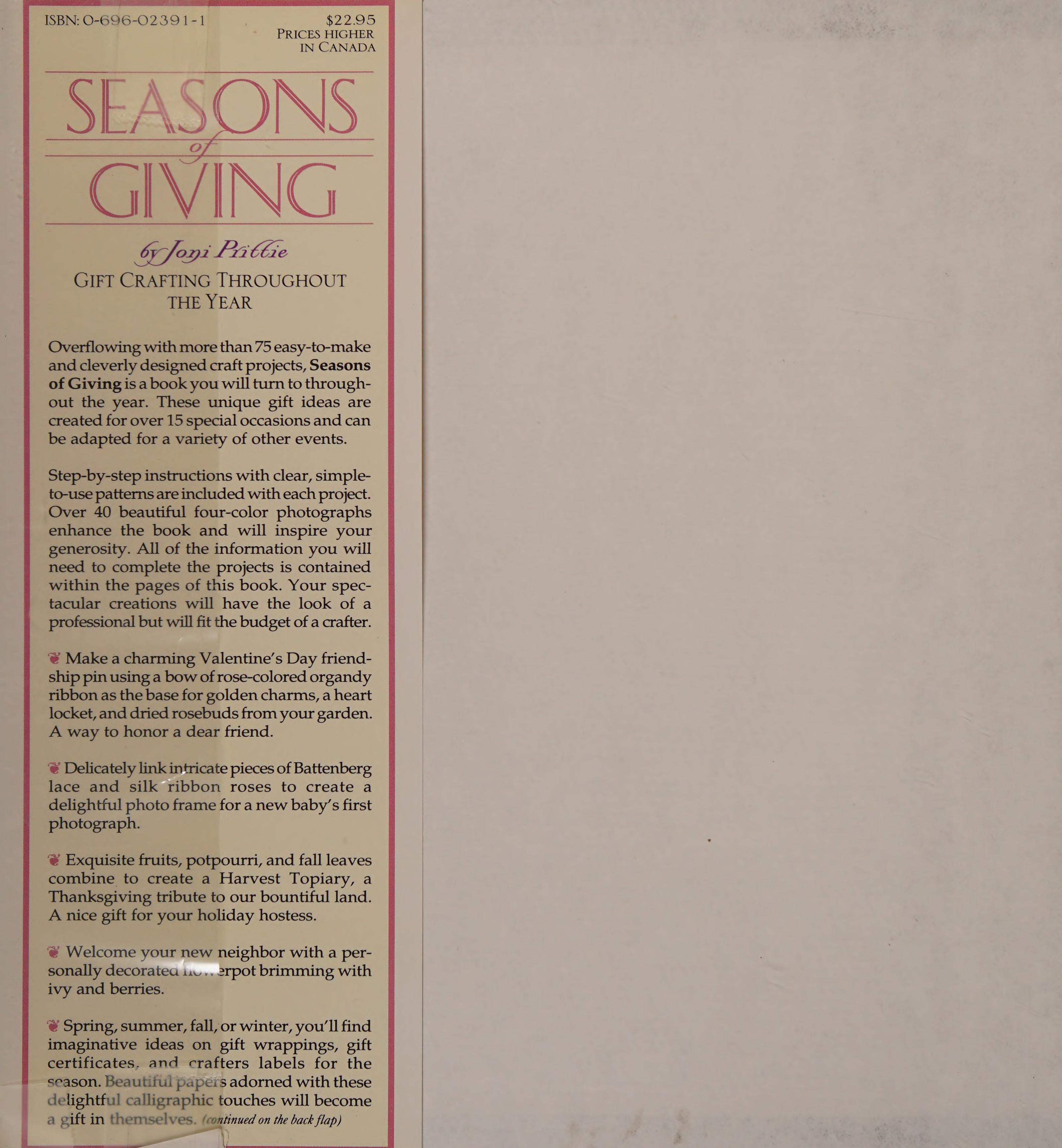 Seasons Of Giving: Gift Crafting Throughout The Year