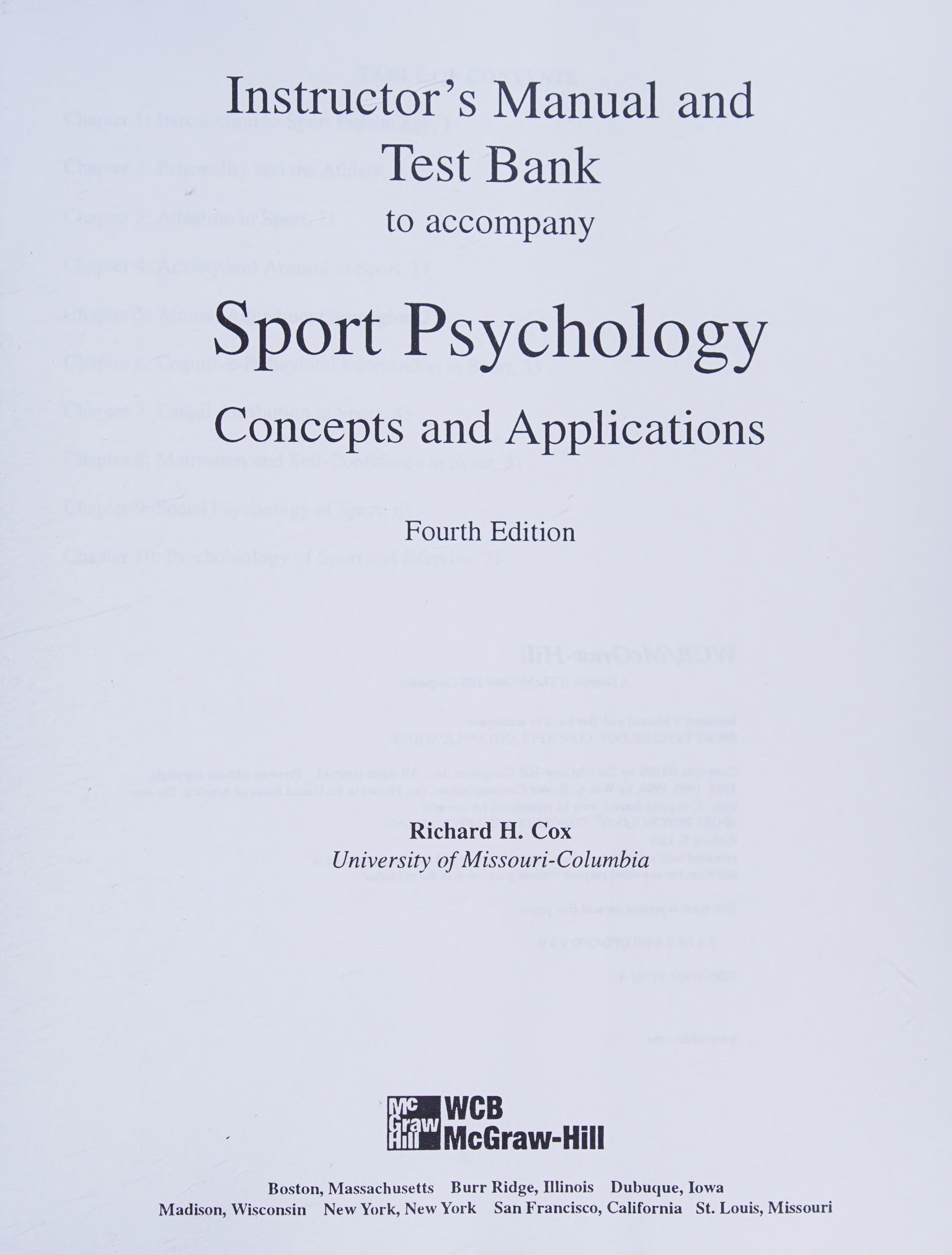 Im/Tb Sport Psychology