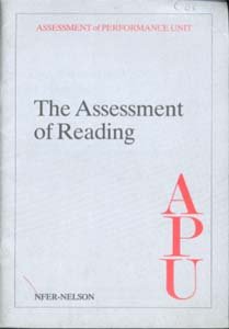 The Assessment Of Reading: Pupils Aged 11 And 15