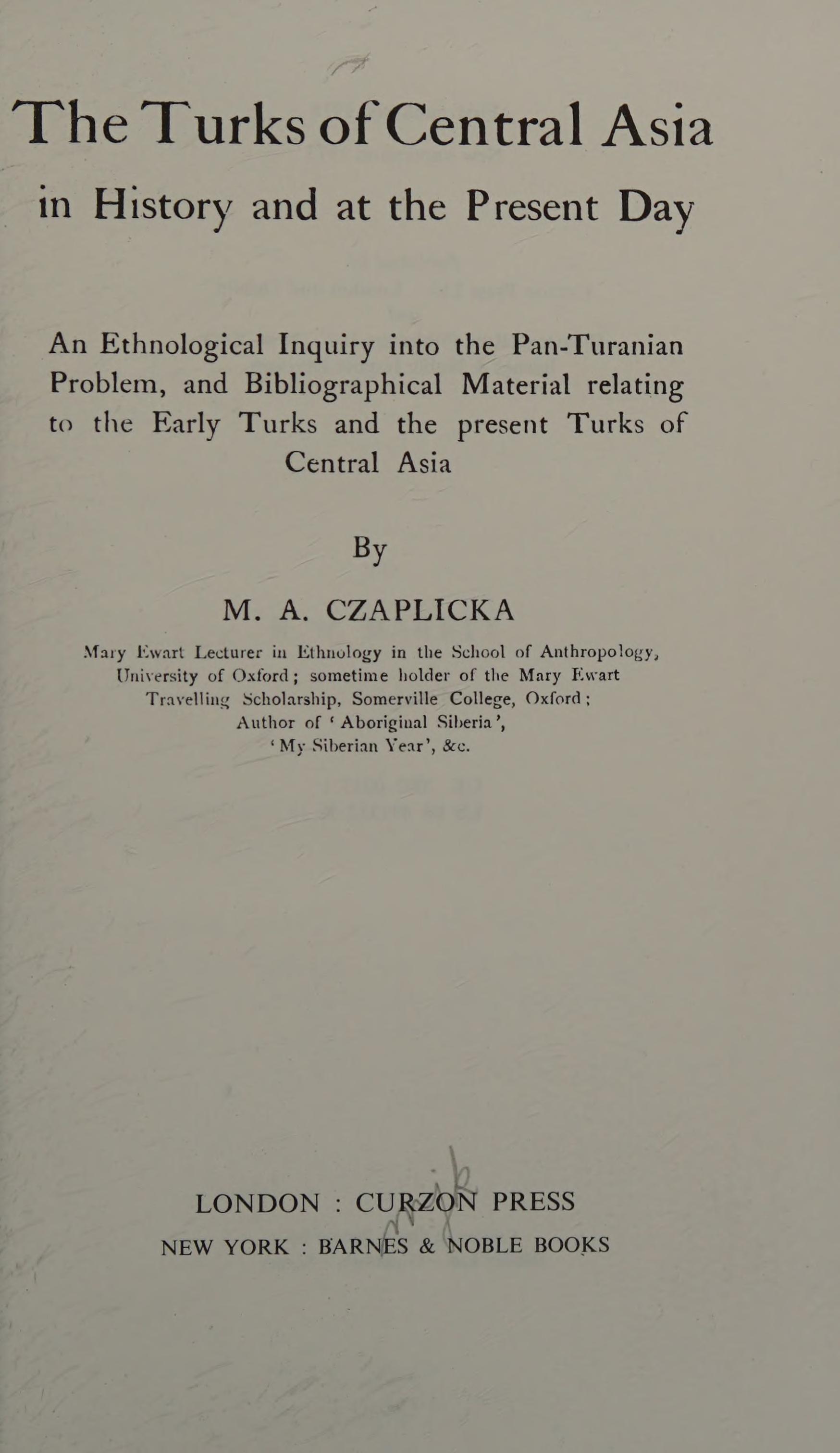 Turks of Central Asia