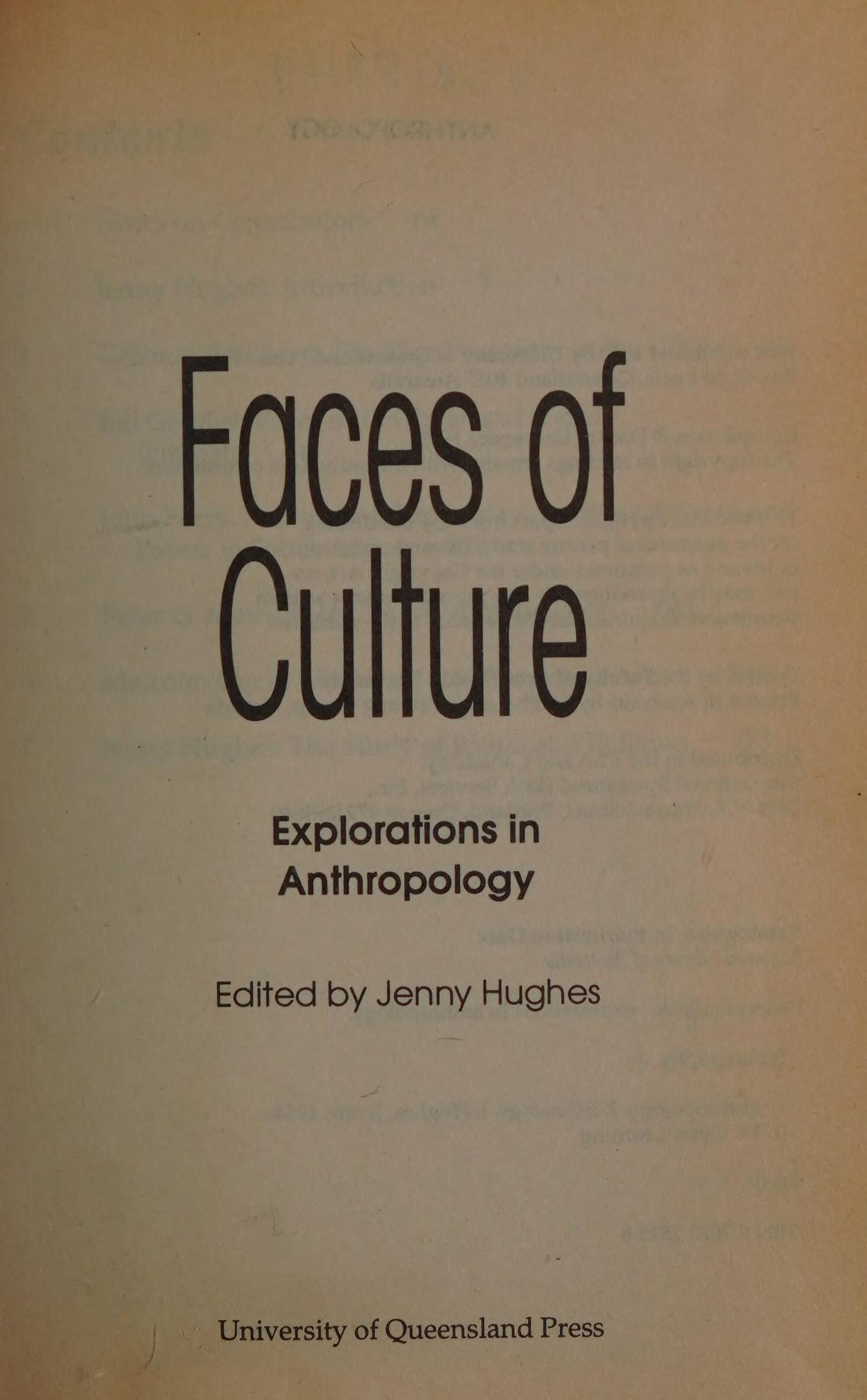 Faces Of Culture