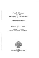 French Literature and the Philosophy of Consciousness