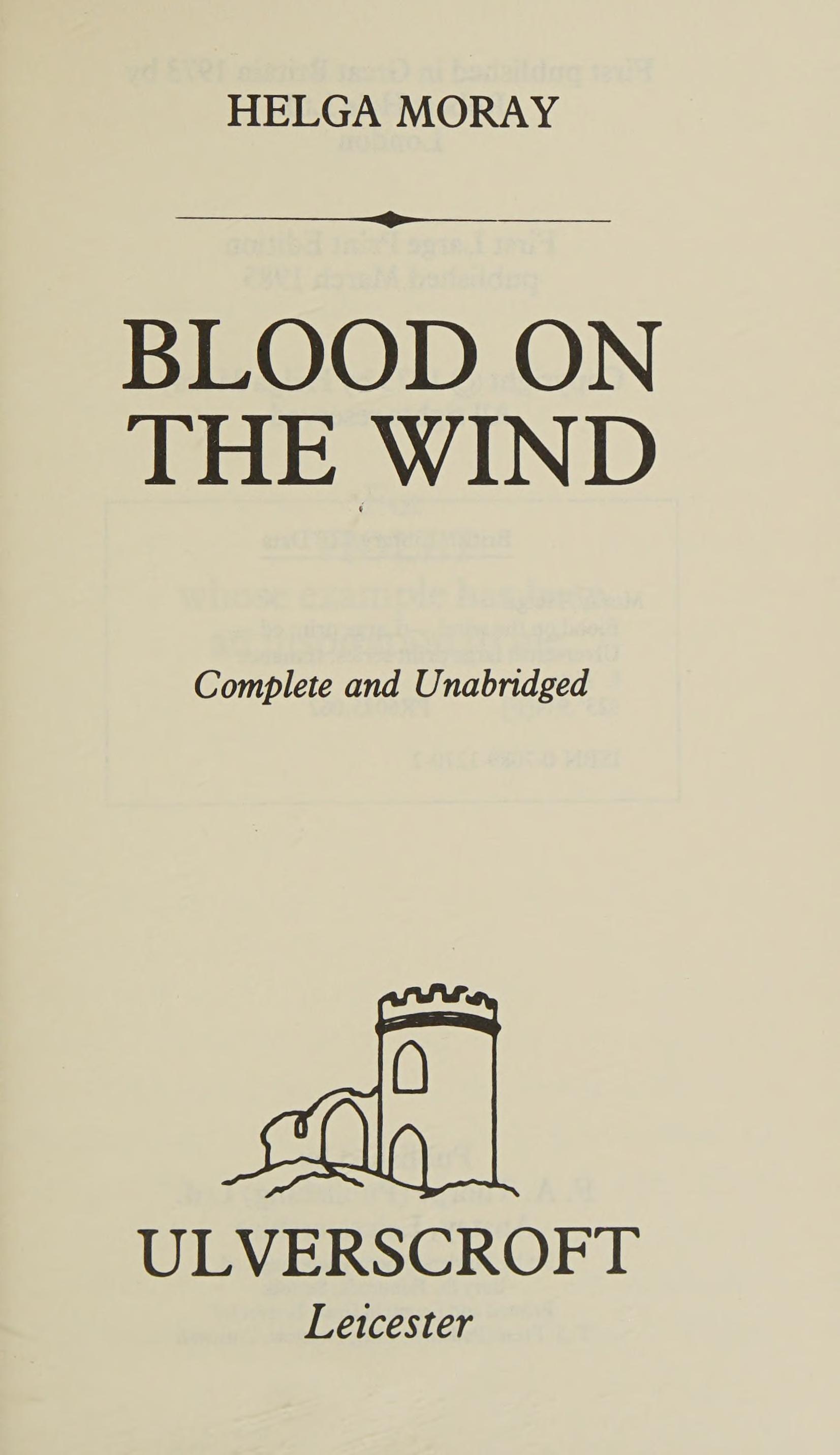 Blood On The Wind