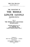 The Collection of the Middle Length Sayings