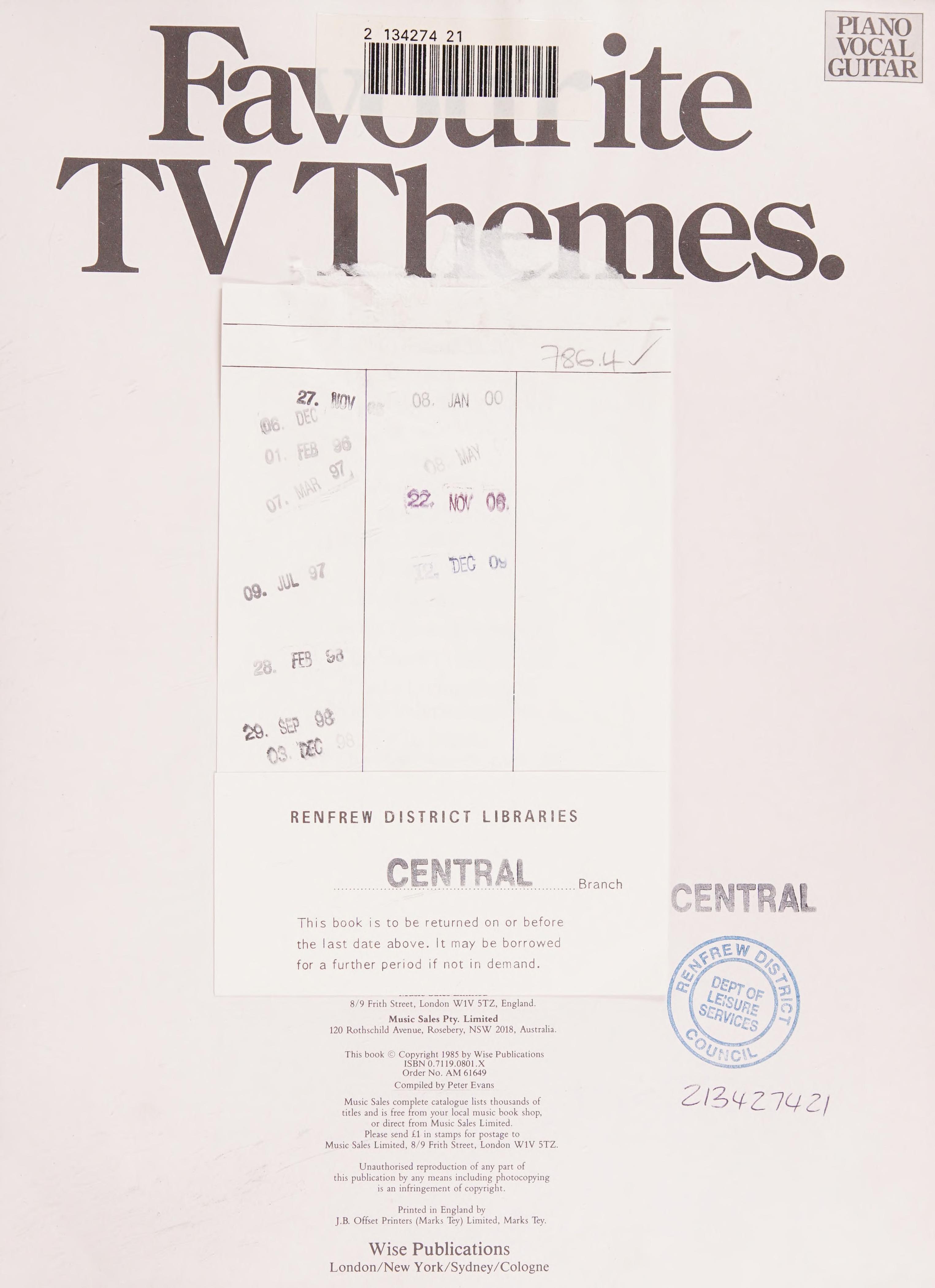 Favourite TV Themes