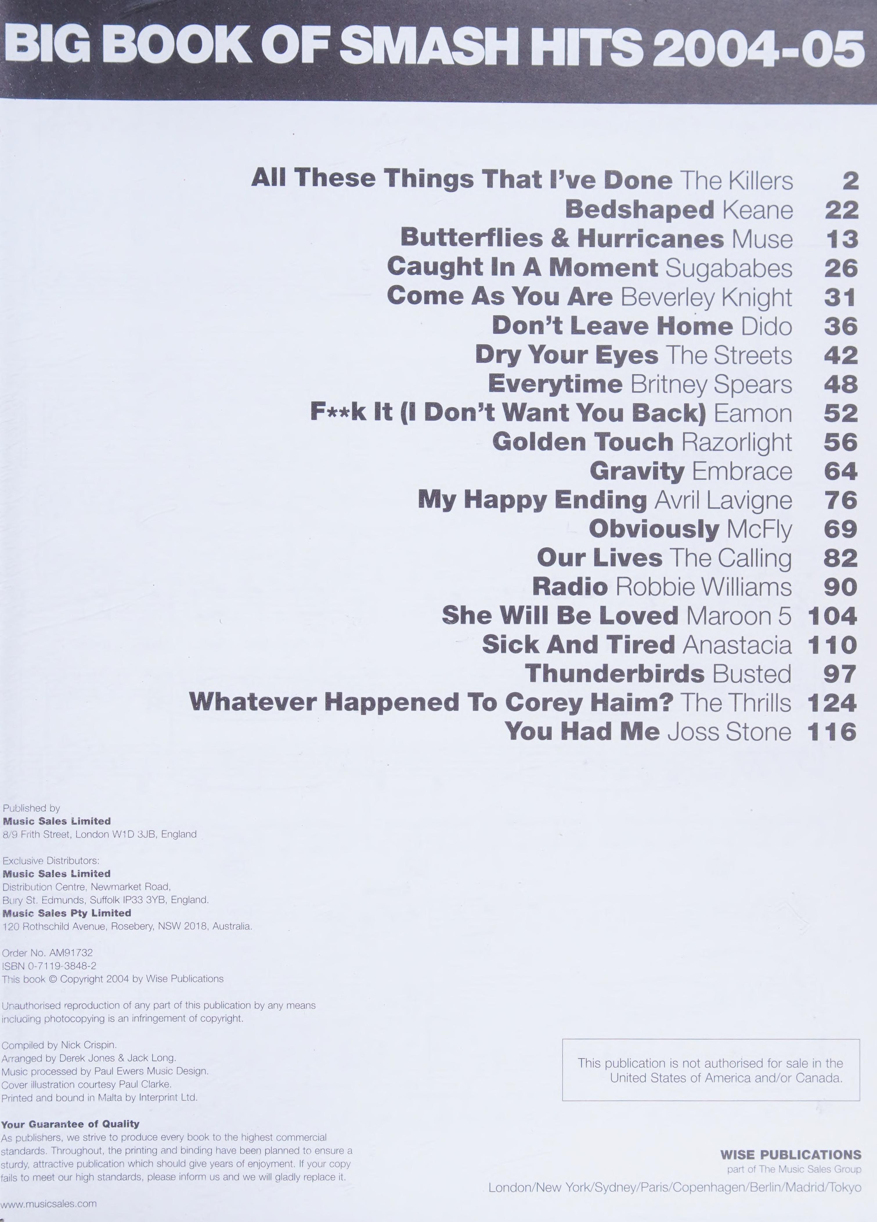 Big Book of Smash Hits