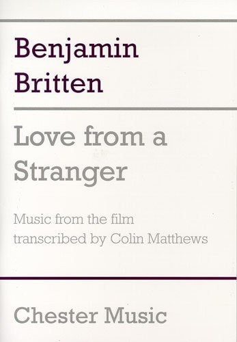 Britten, B Love from a Stranger Stsc