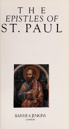 The Epistles of St Paul