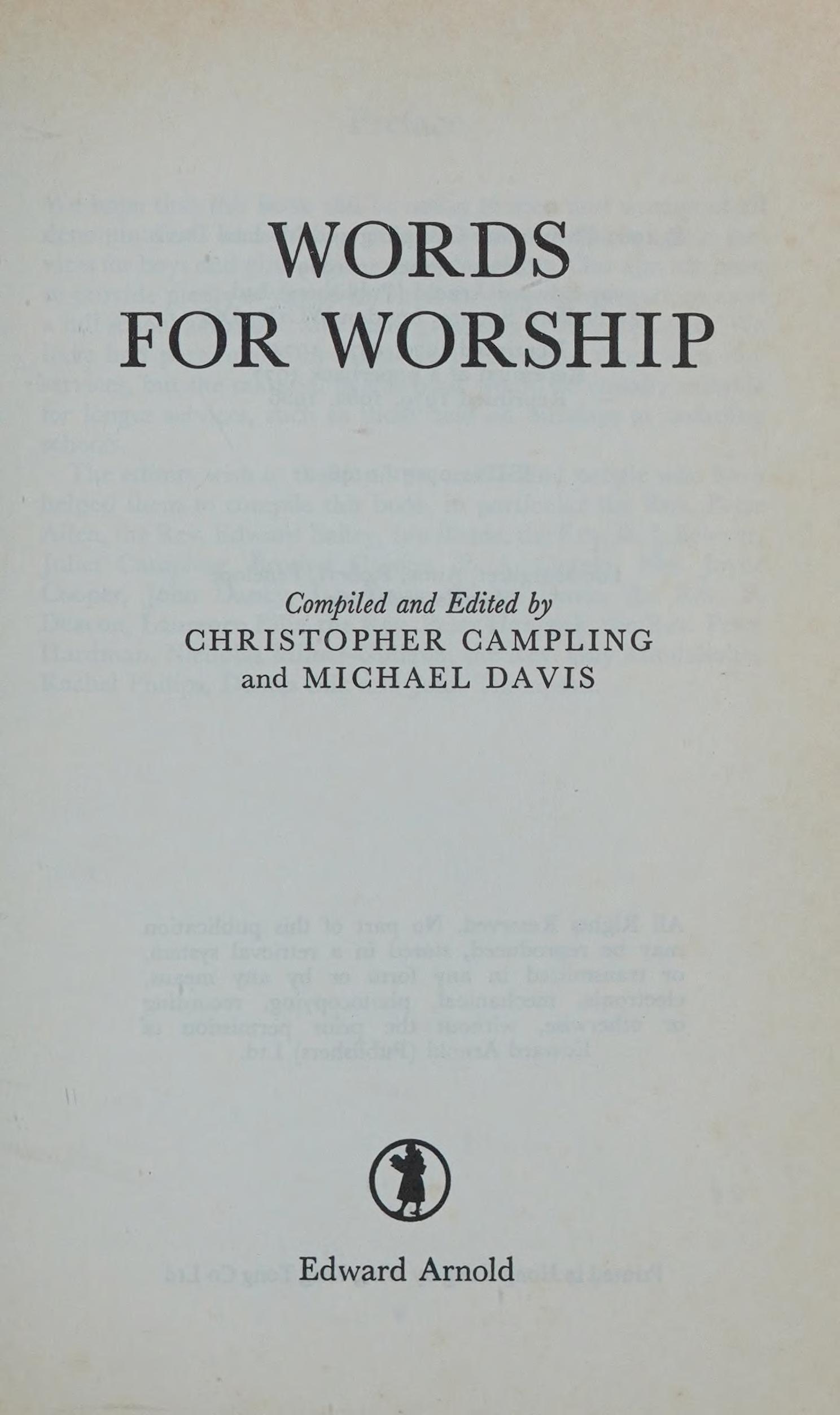 Words for Worship