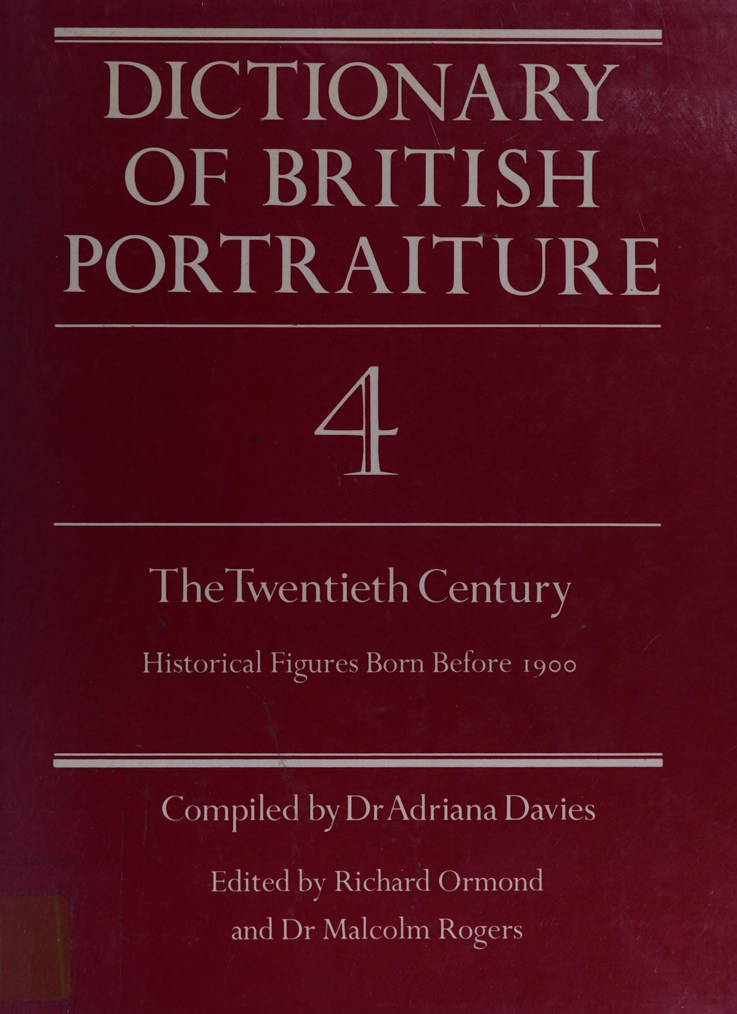 Dictionary of British Portraiture
