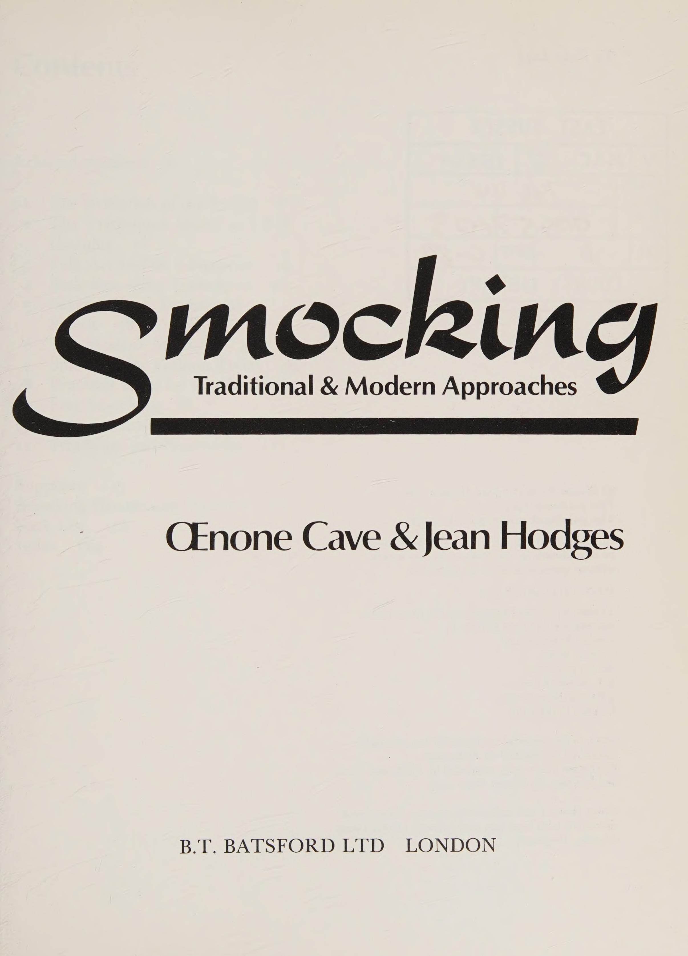 Smocking: Traditional And Modern Approaches