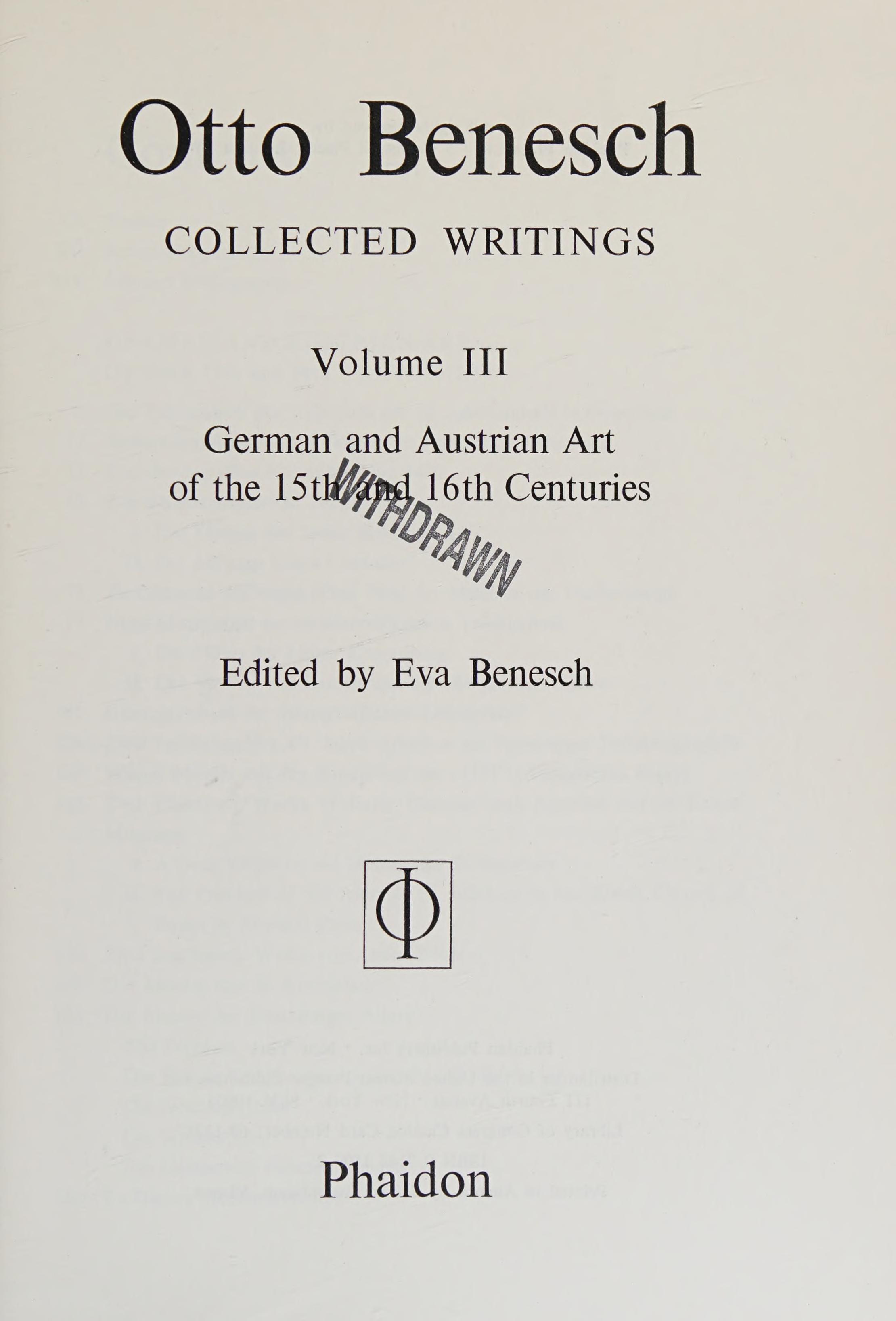 Collected Writings