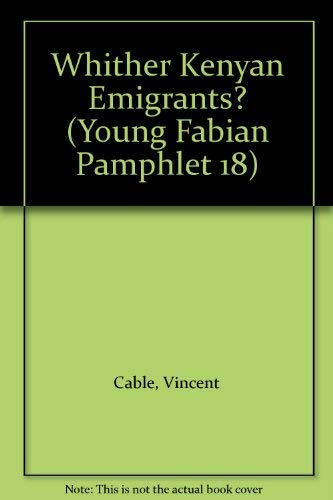 Whither Kenyan Emigrants Young Fabian Pamphlet 18