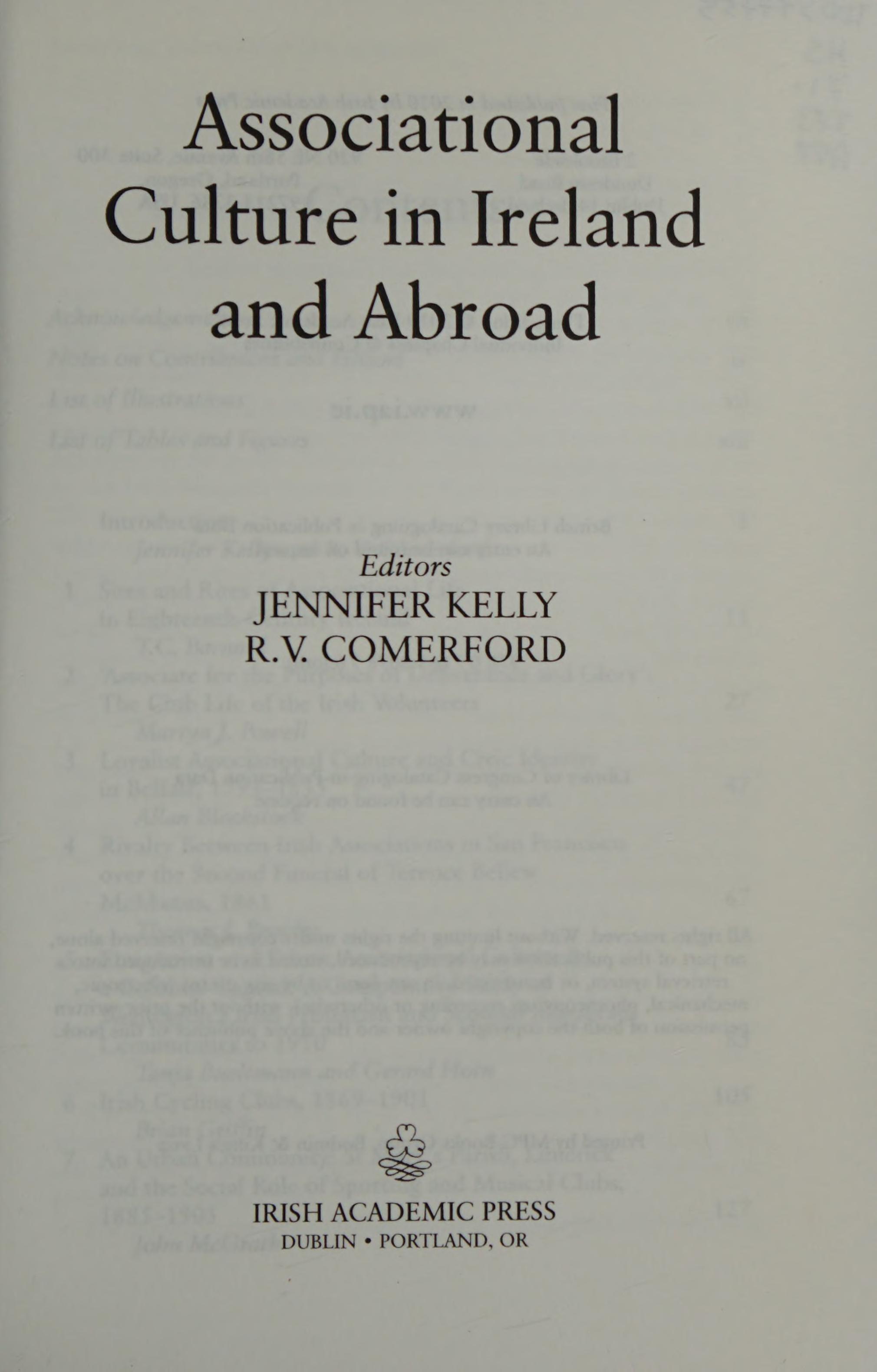 Associational culture in Ireland and abroad