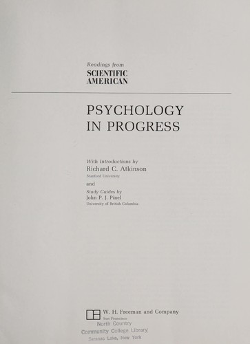 Psychology in Progress