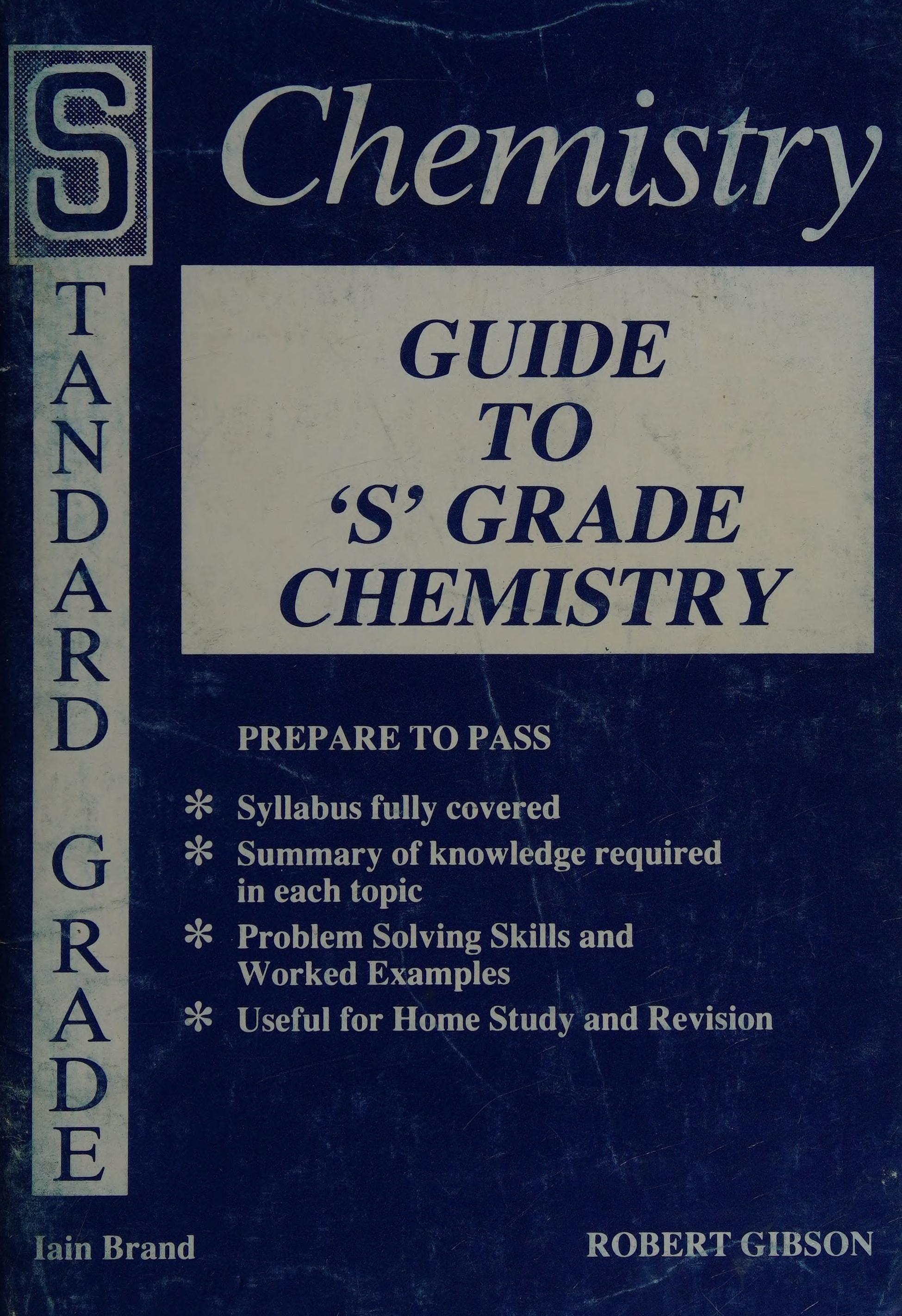 Guide to Standard Grade Chemistry