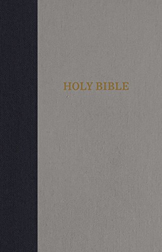 KJV, Thinline Bible, Compact, Cloth over Board, Navy/Gray, Red Letter Edition, Comfort Print