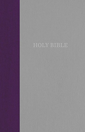KJV, Thinline Bible, Cloth over Board, Purple/Gray, Red Letter Edition, Comfort Print