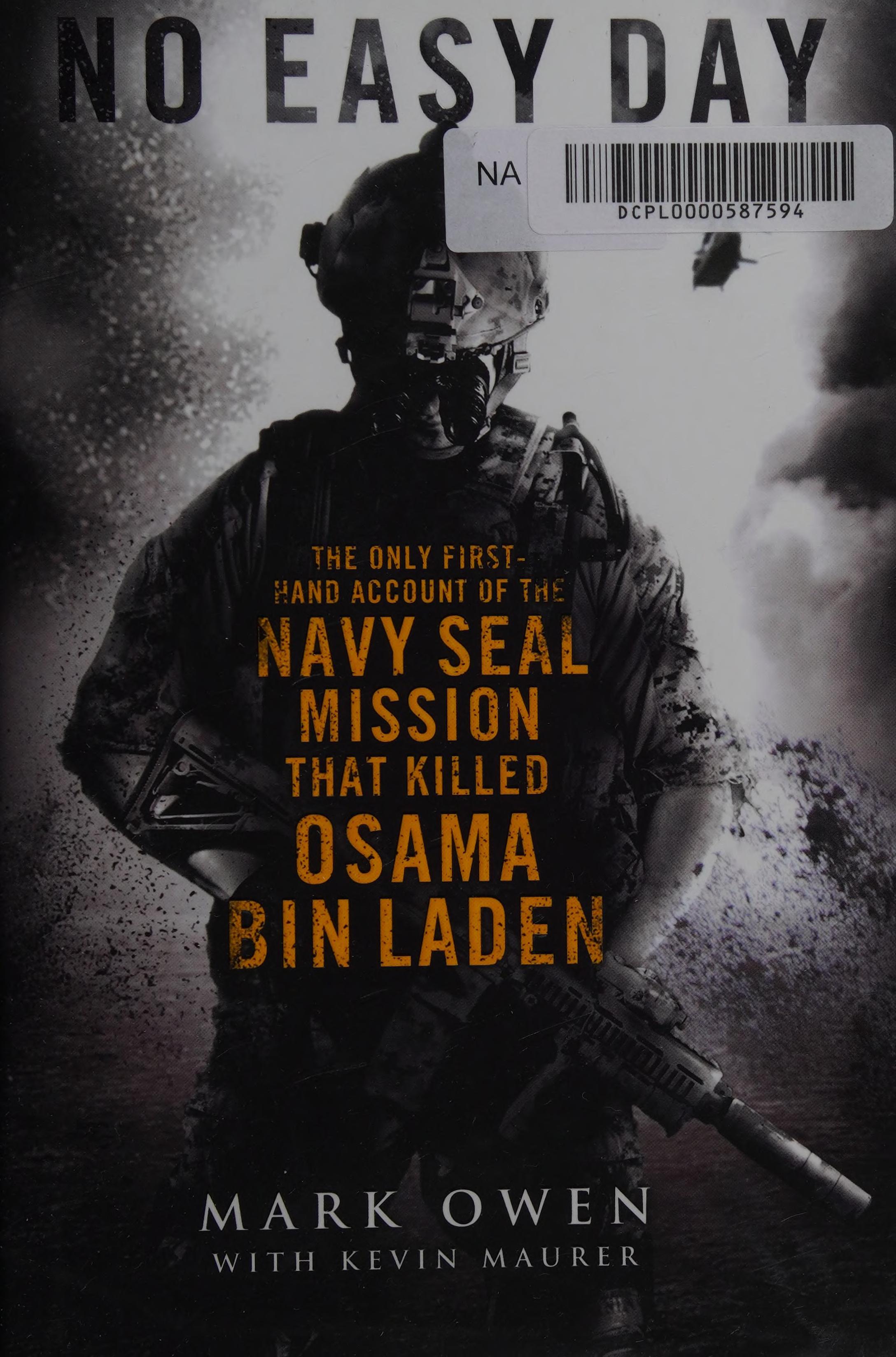 No Easy Day by Mark Owen With Kevin Maurer, ISBN 9780718177515