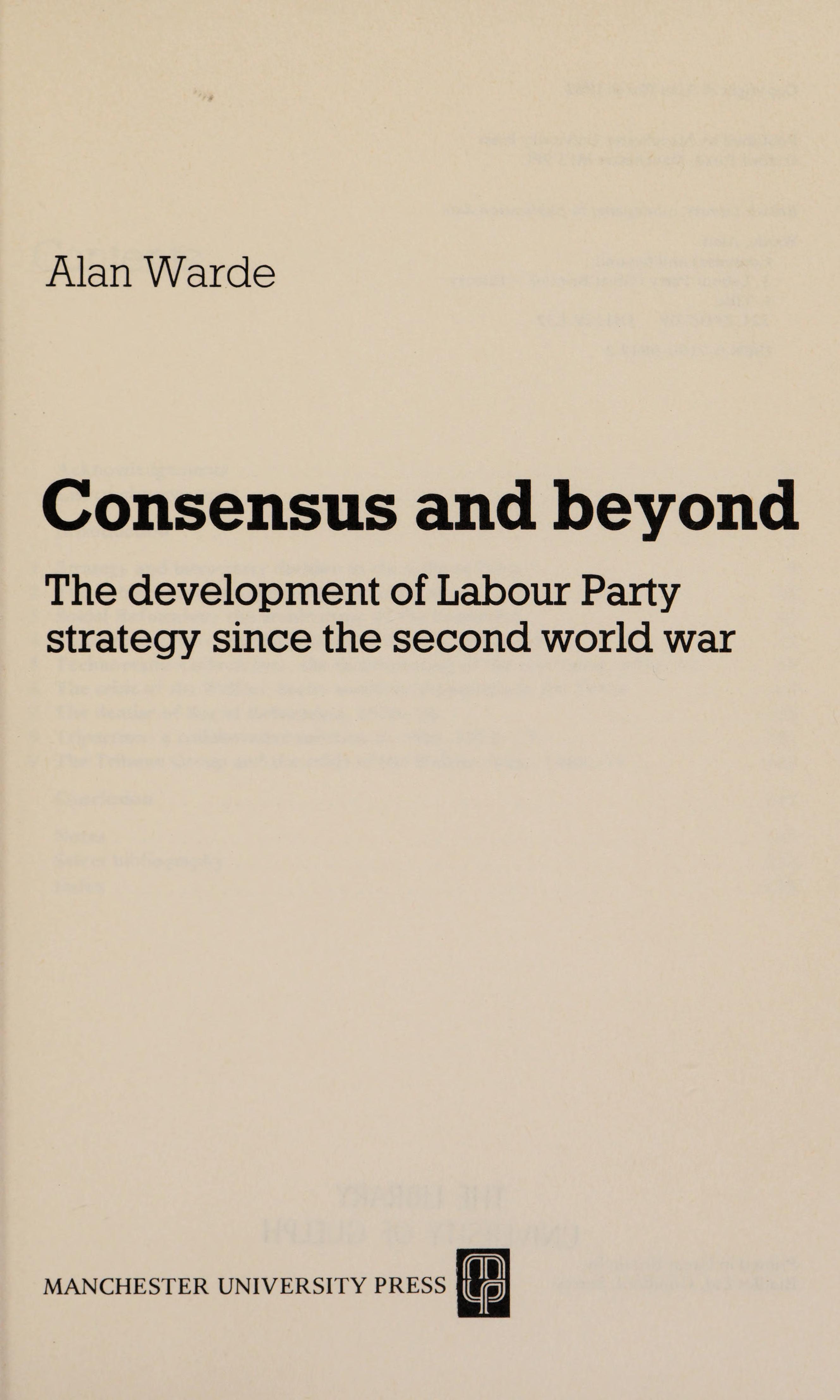 Consensus and Beyond