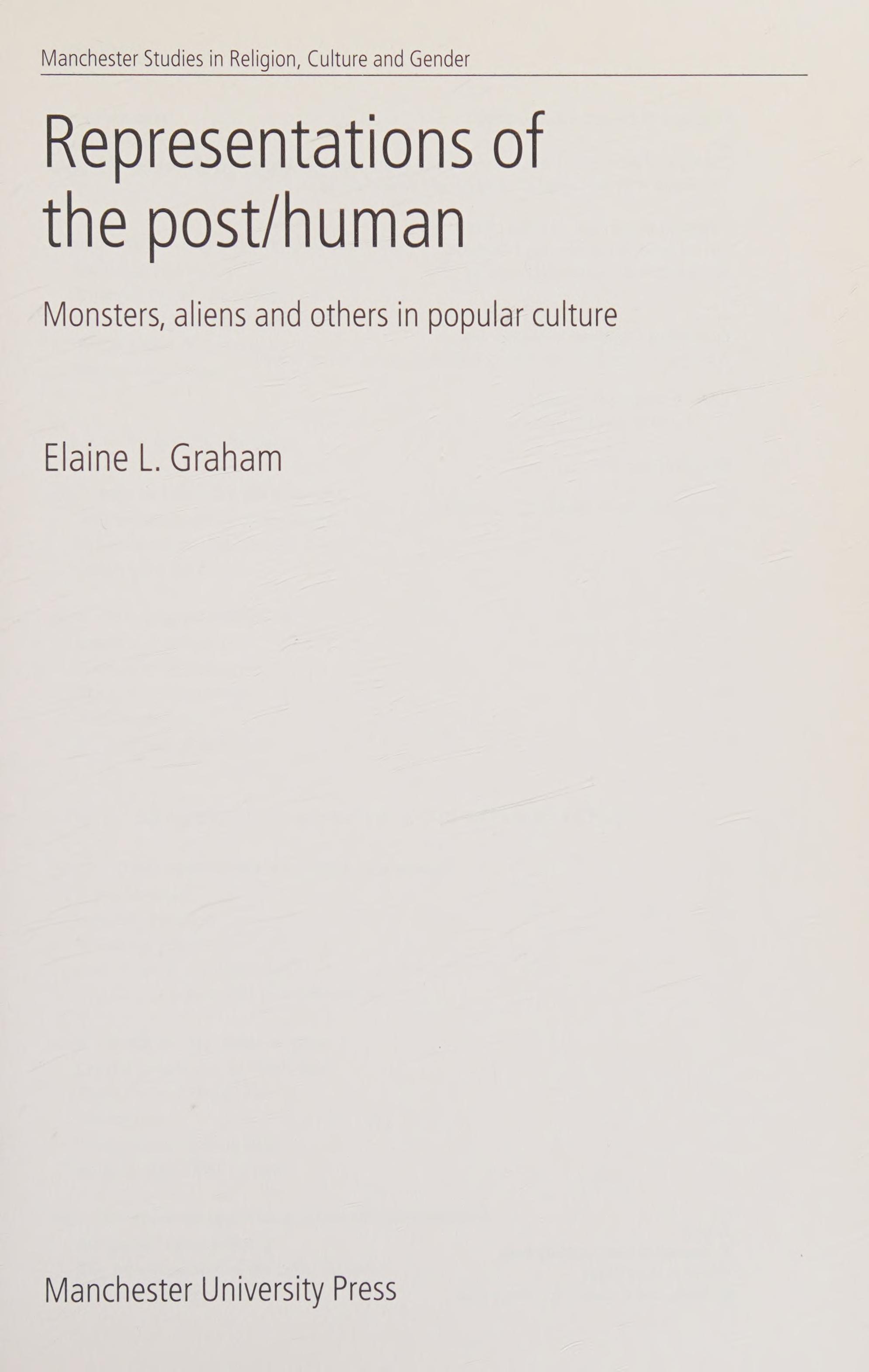 The Representation of the Posthuman