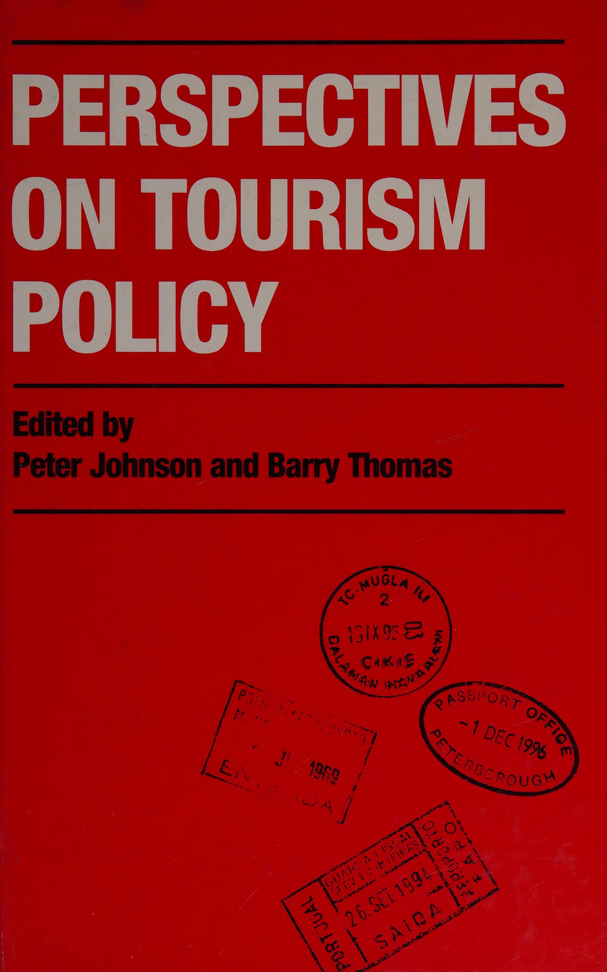 Perspectives on Tourism Policy