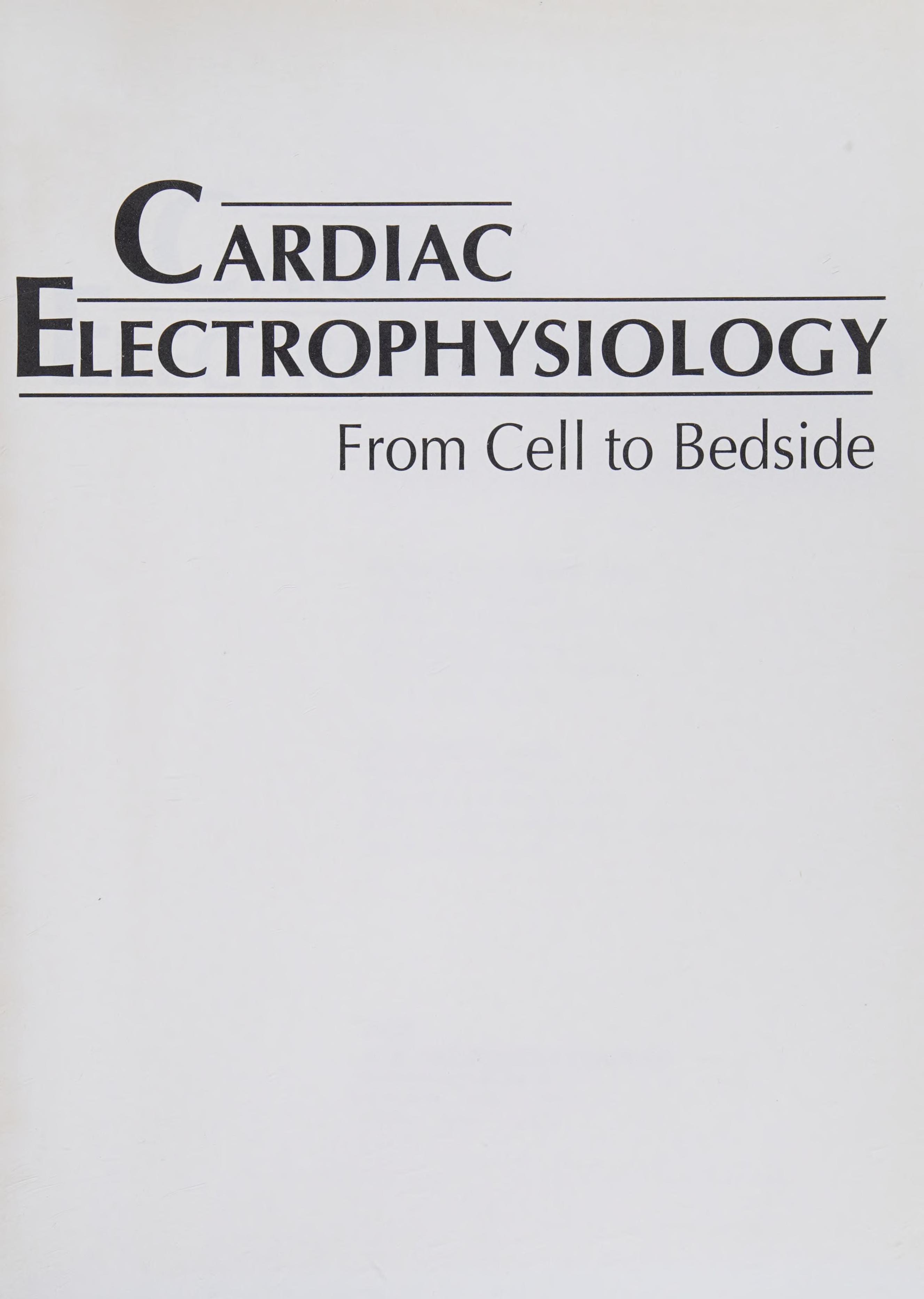 Cardiac Electrophysiology